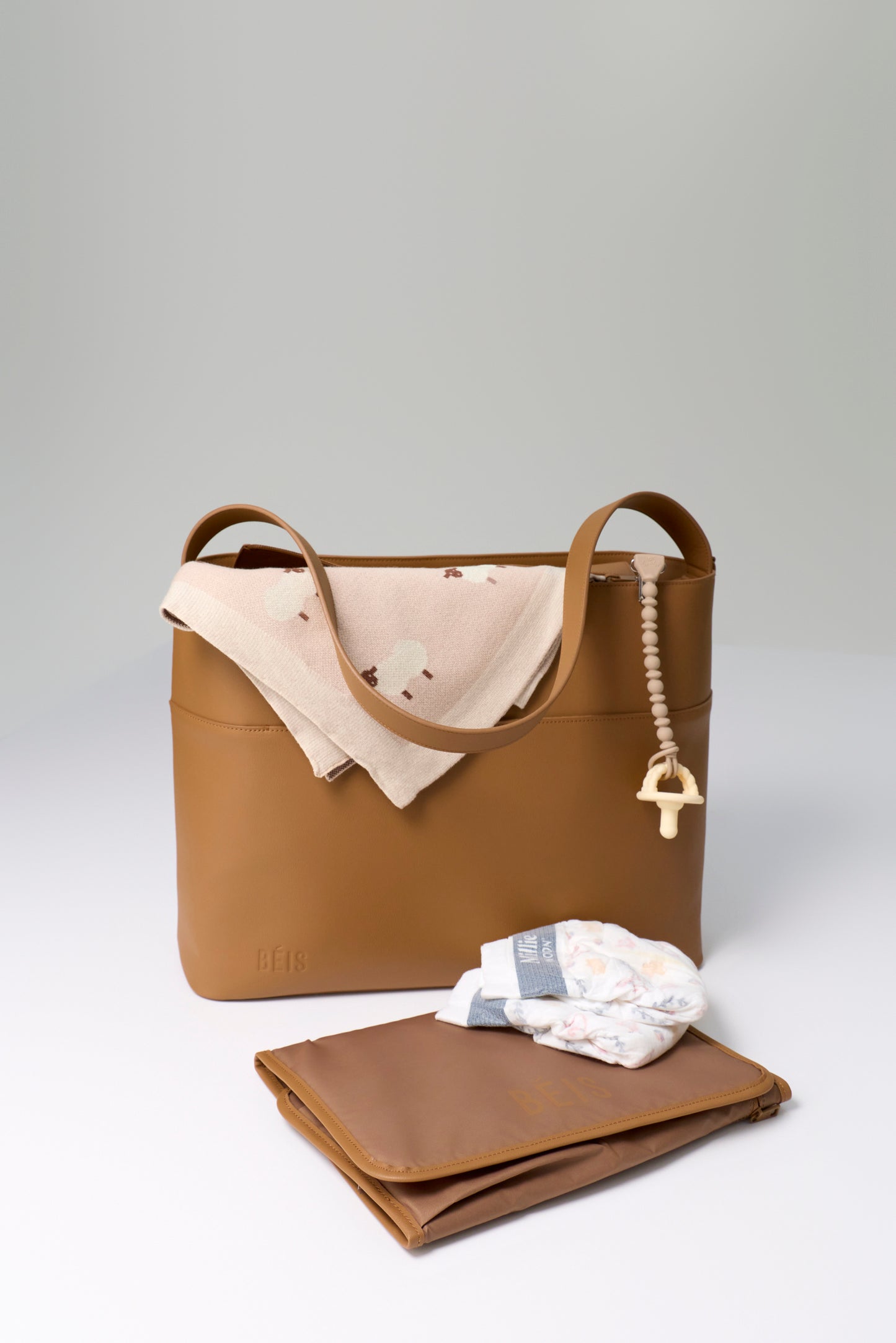 The Diaper Tote in Camel