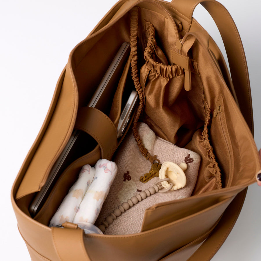 best travel diaper tote bag The Diaper Tote in Camel