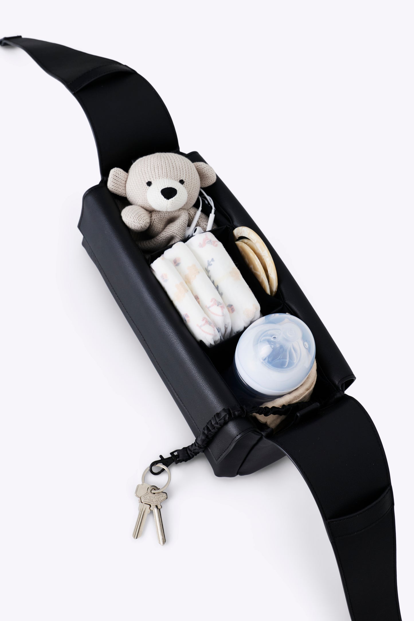 The Convertible Stroller Caddy in Black