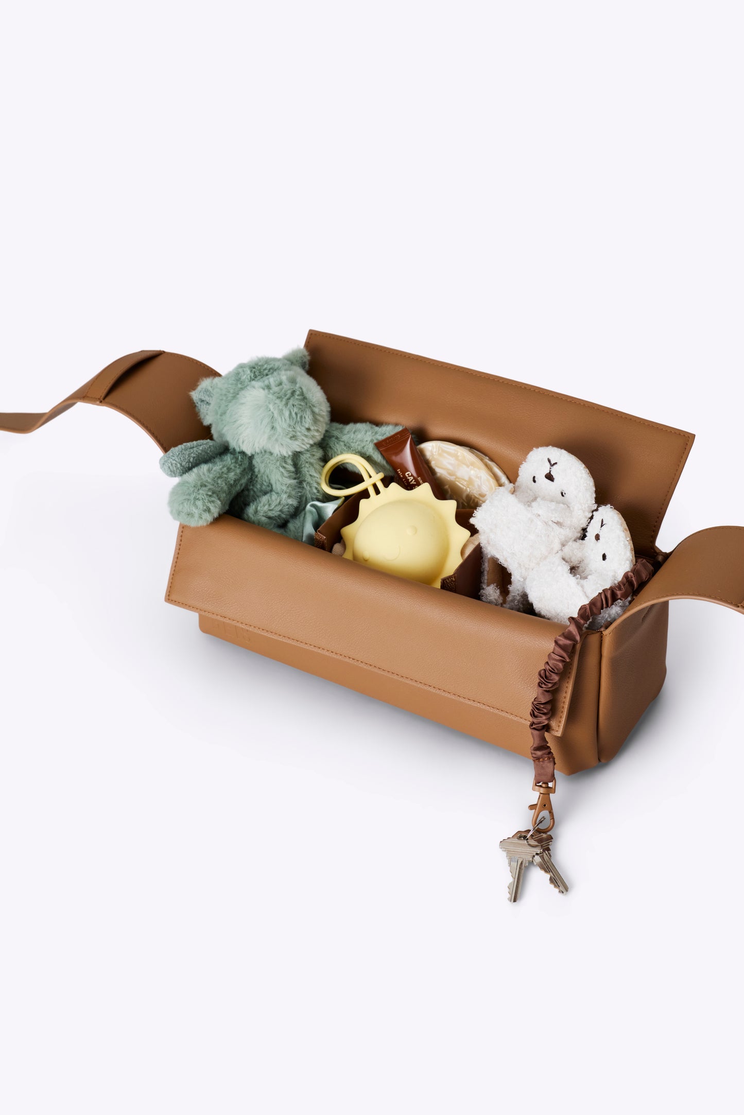 The Convertible Stroller Caddy in Camel