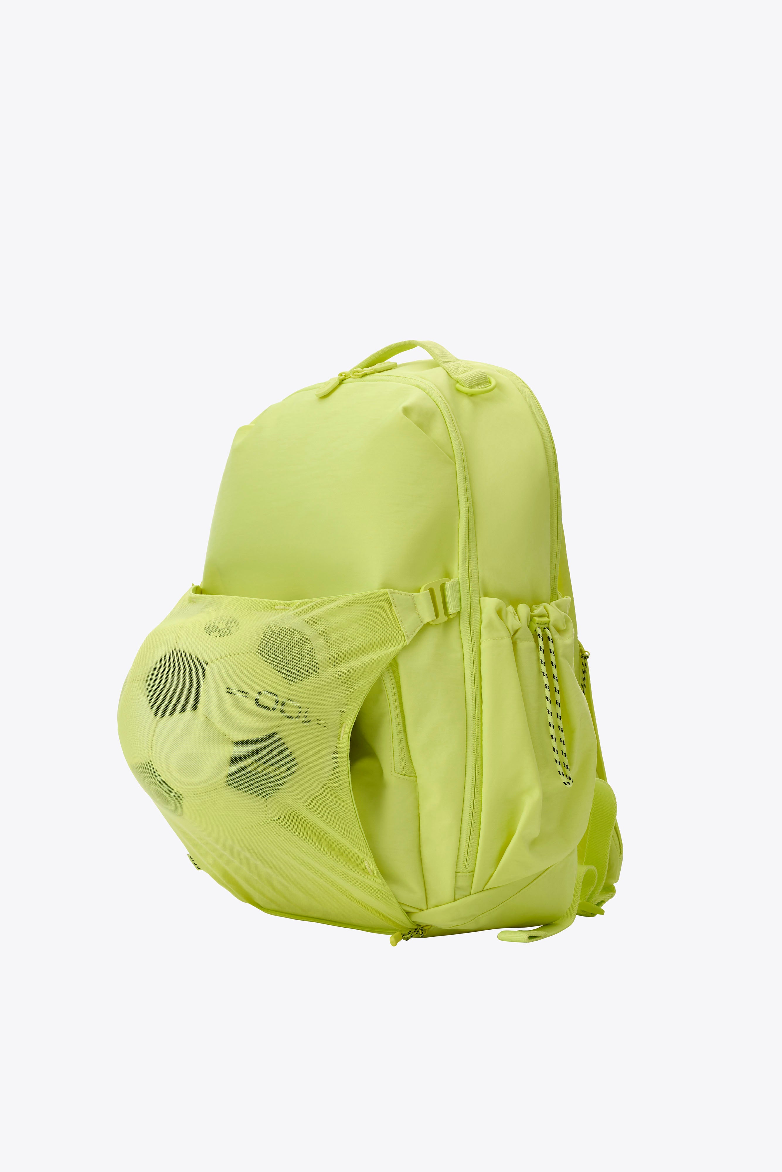 BÉIS 'The North To South Backpack' in Limone - Neon Gym Backpack