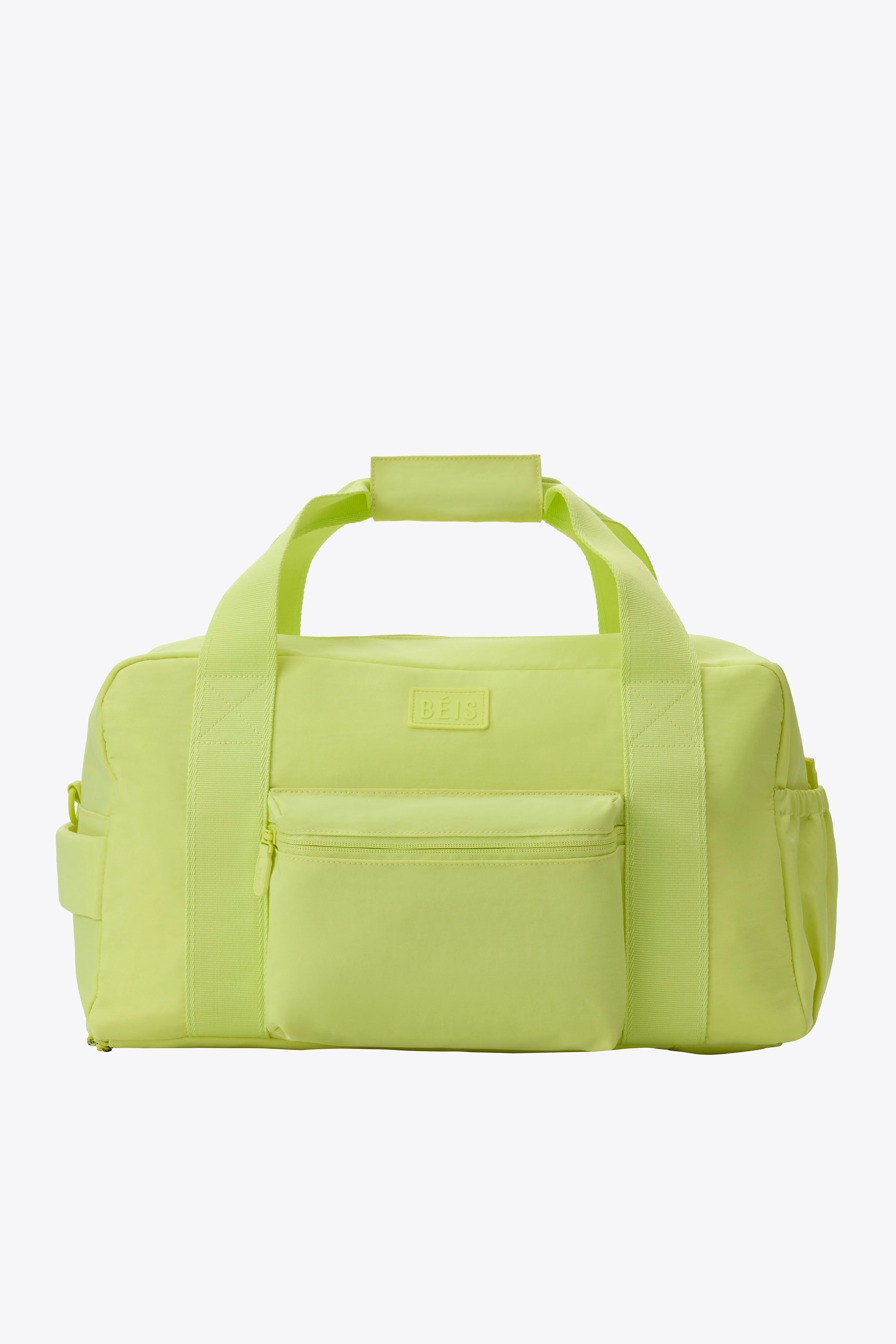 BÉIS 'The Sport Duffle Backpack' in Limone - Neon Gym Duffle Backpack