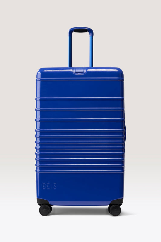 The Large Check-In Roller in Glossy Cobalt Blue