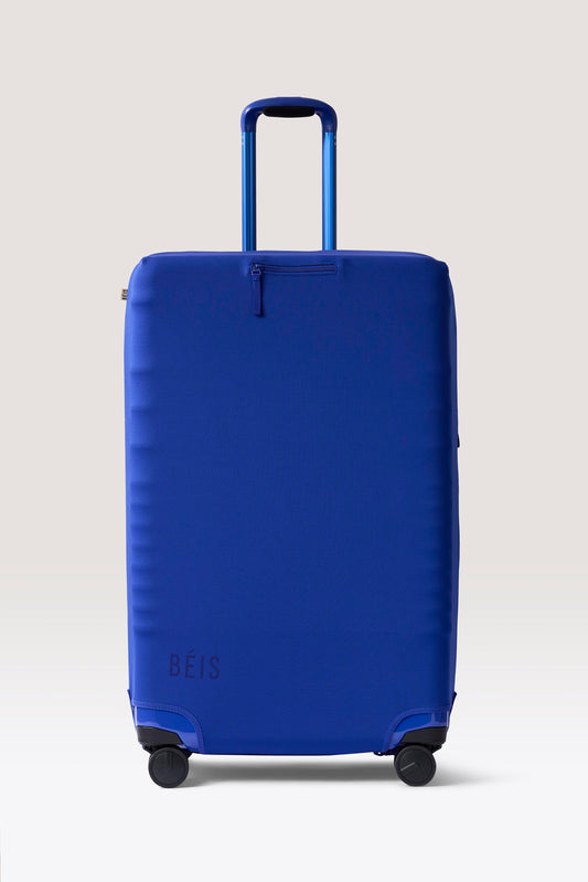 The Large Check-In Luggage Cover in Cobalt Blue