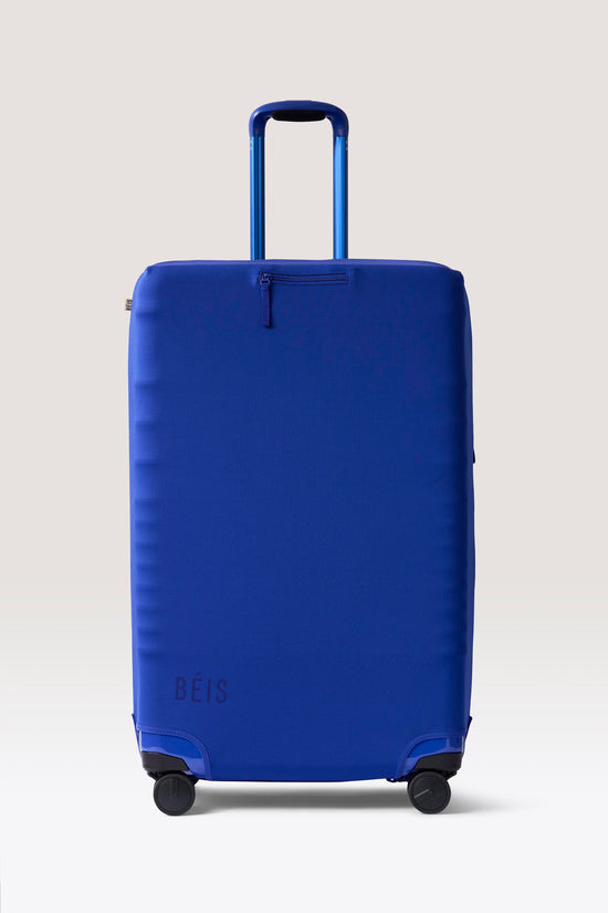 The Large Check-In Luggage Cover in Cobalt Blue