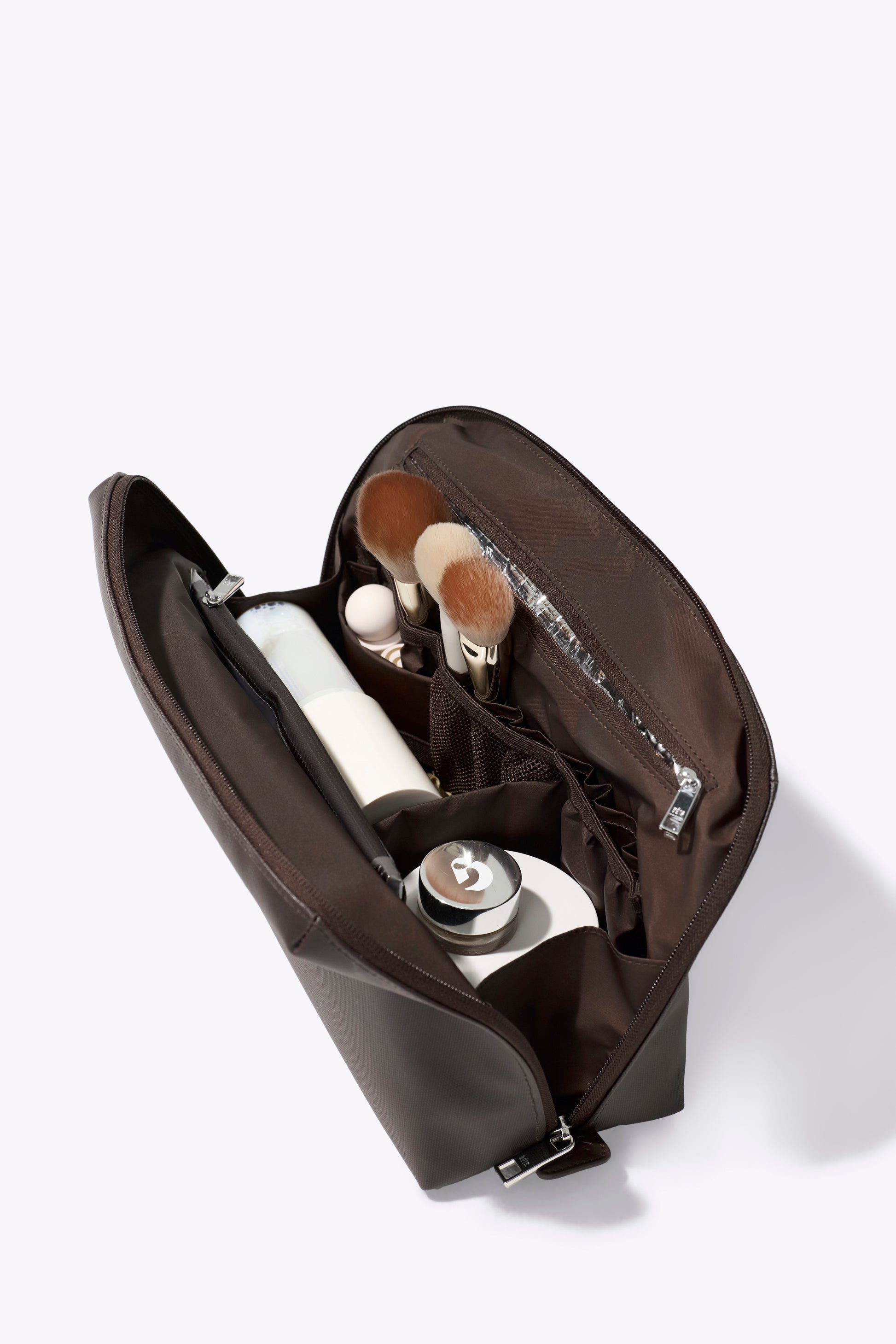 BEIS The Large Cosmetic Pouch in Espresso