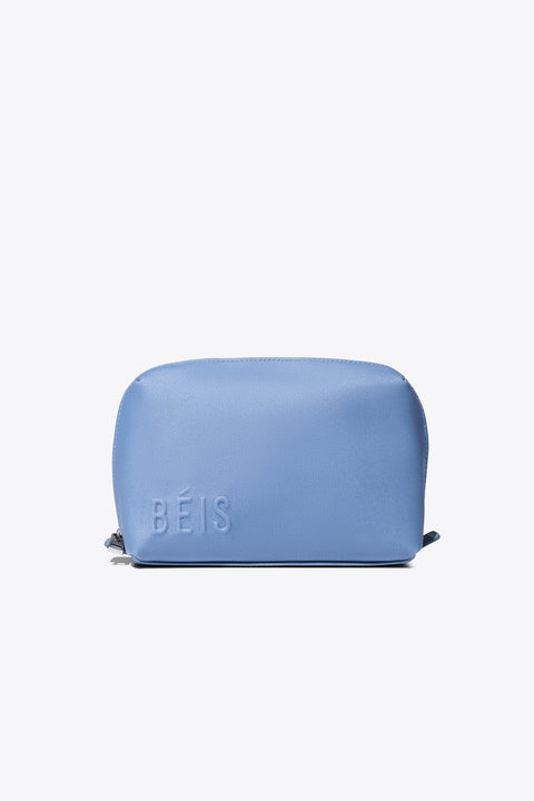 BÉIS 'The Small Cosmetic Pouch' in Dusty Blue
