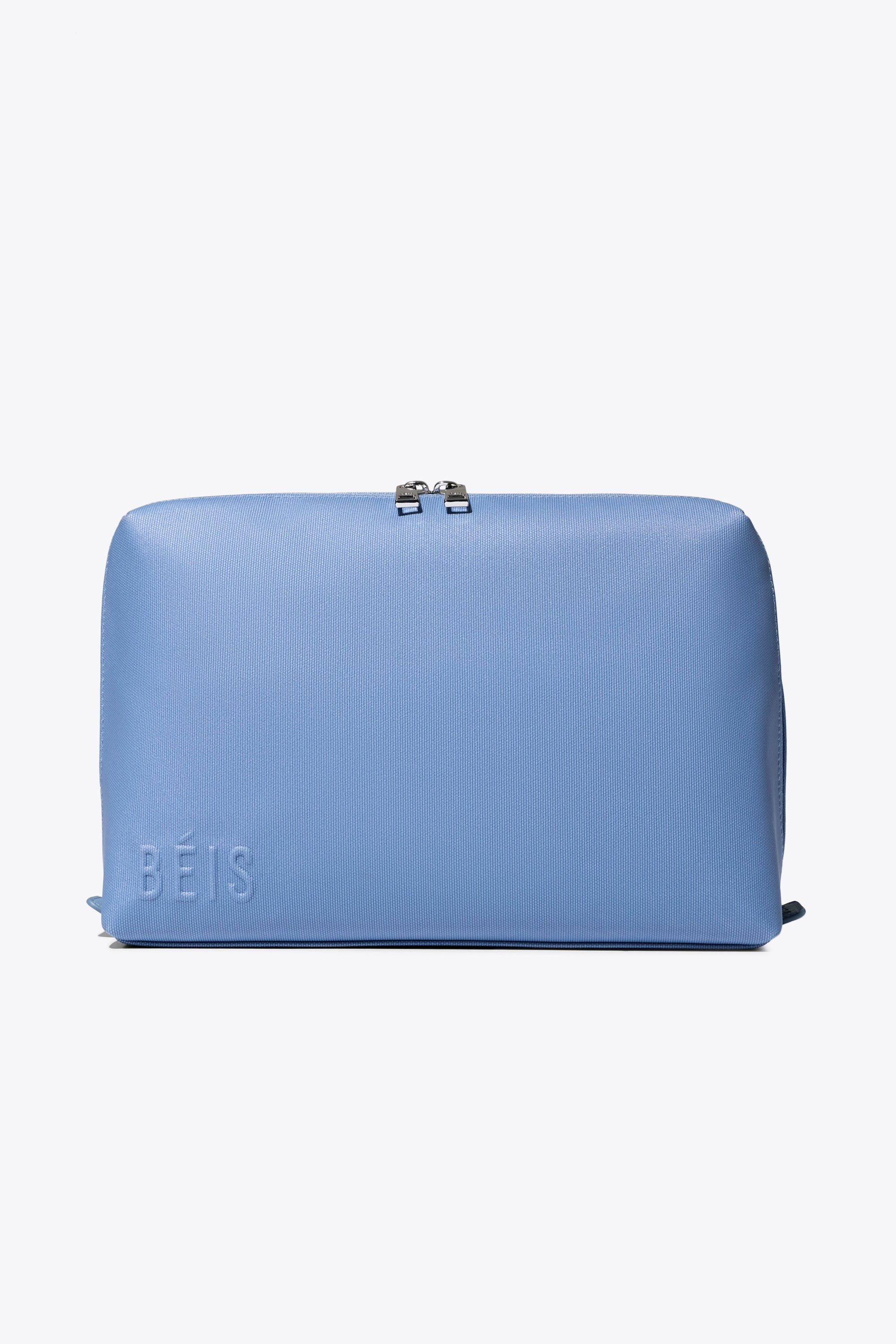 The Large Cosmetic Pouch - Dusty Blue
