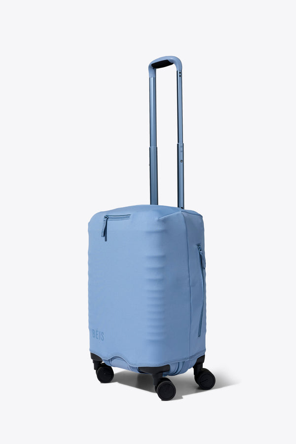 BÉIS ‘The Hybrid Carry-On Luggage Cover’ in Dusty Blue - Blue Hybrid ...
