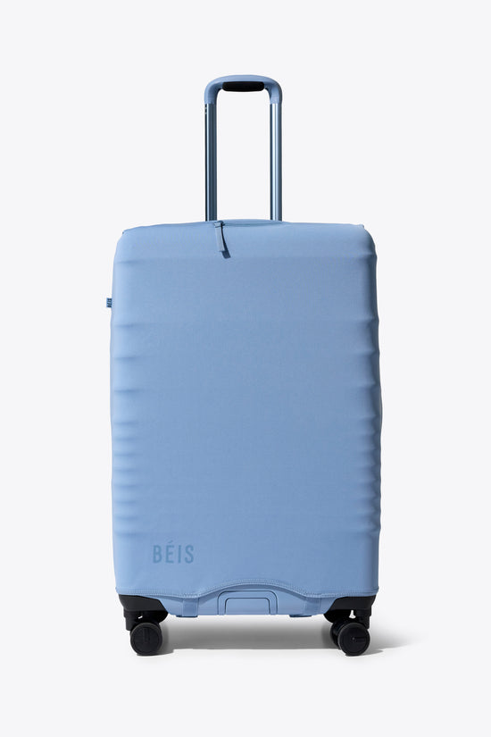 The Hybrid Check-In Luggage Cover in Dusty Blue