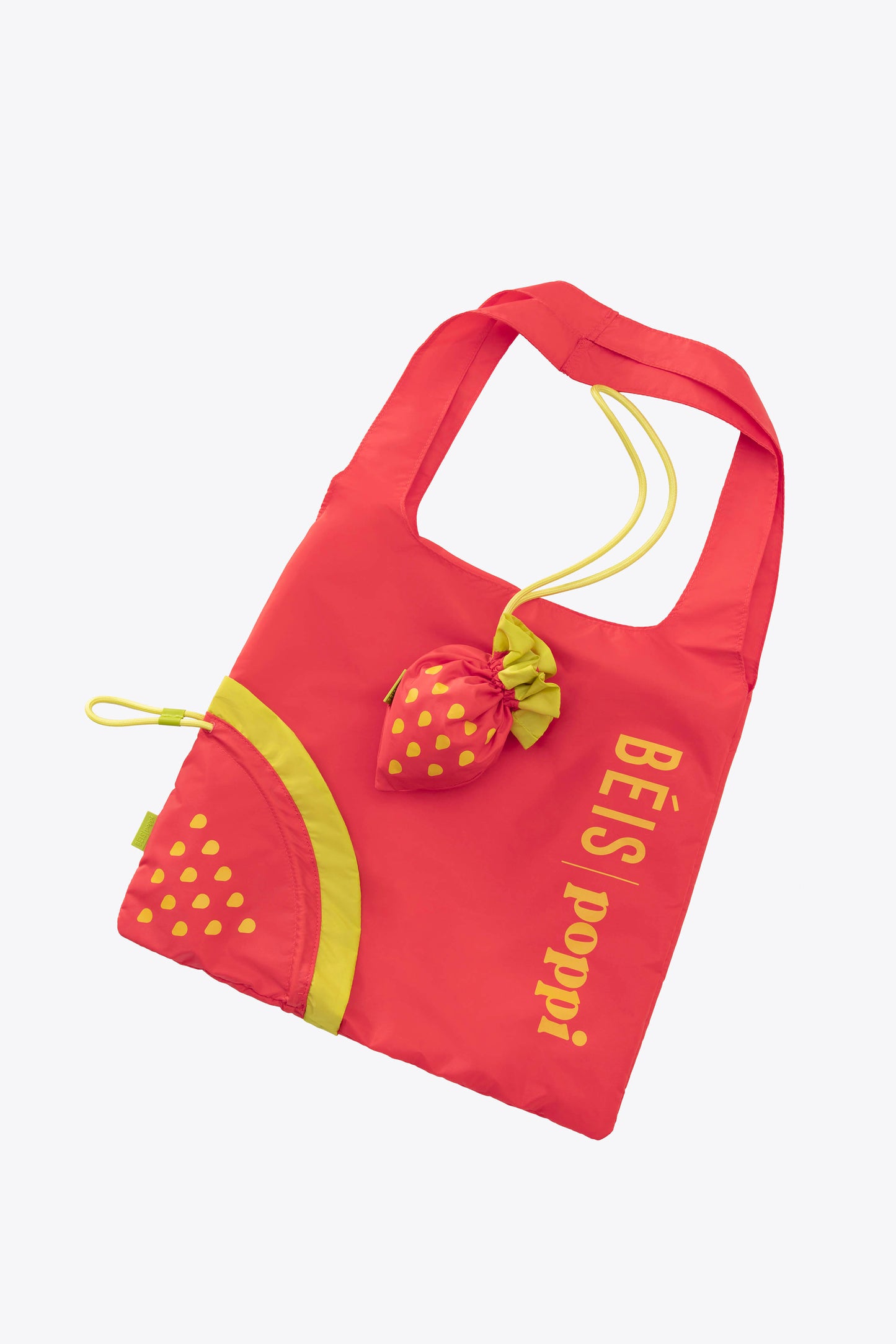 BÉIS x poppi The Reusable Shopping Tote in Strawberry