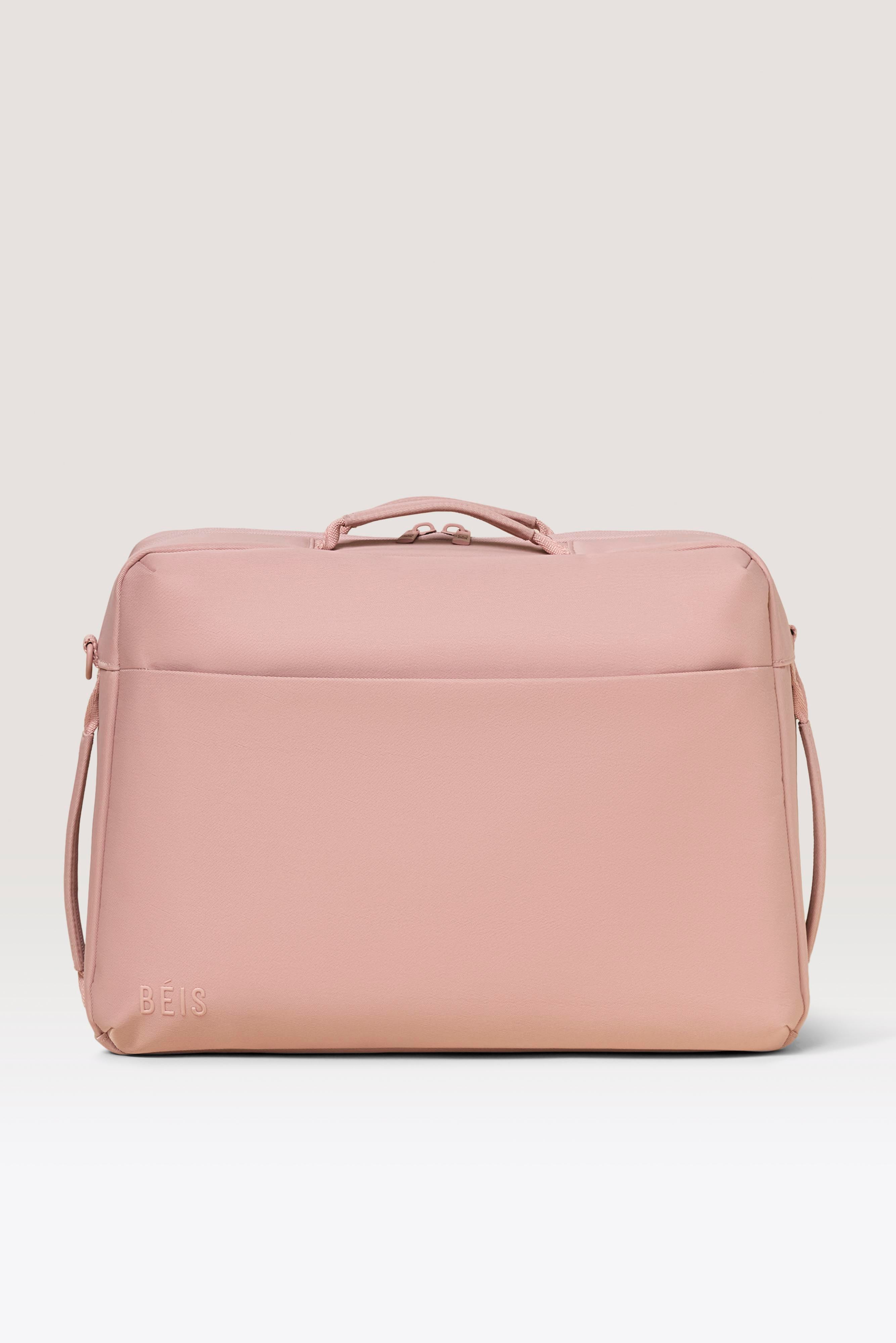 BÉIS 'The Ultimate Travel Duffle' in Atlas Pink - Pink Duffle Bag