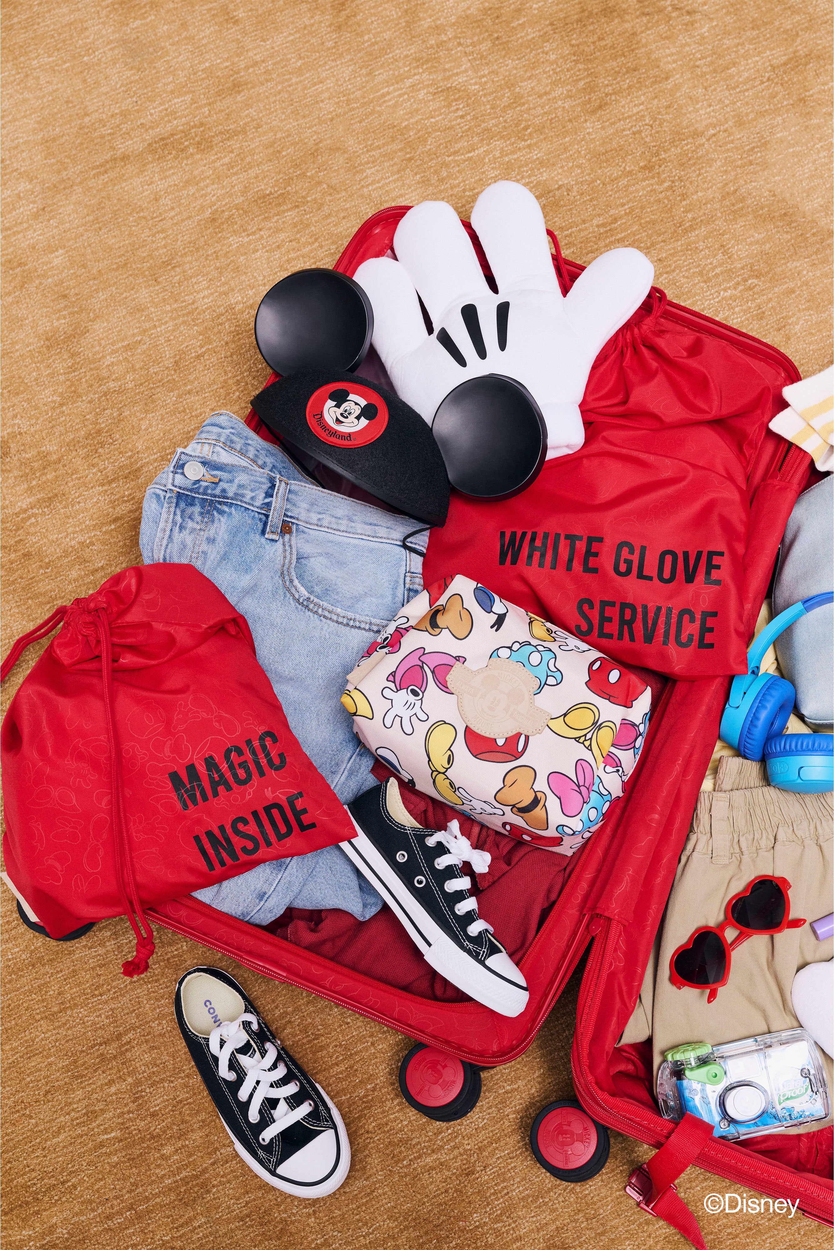 BÉIS 'The Disney Large Check-Roller' in Mickey Mouse Red - Red