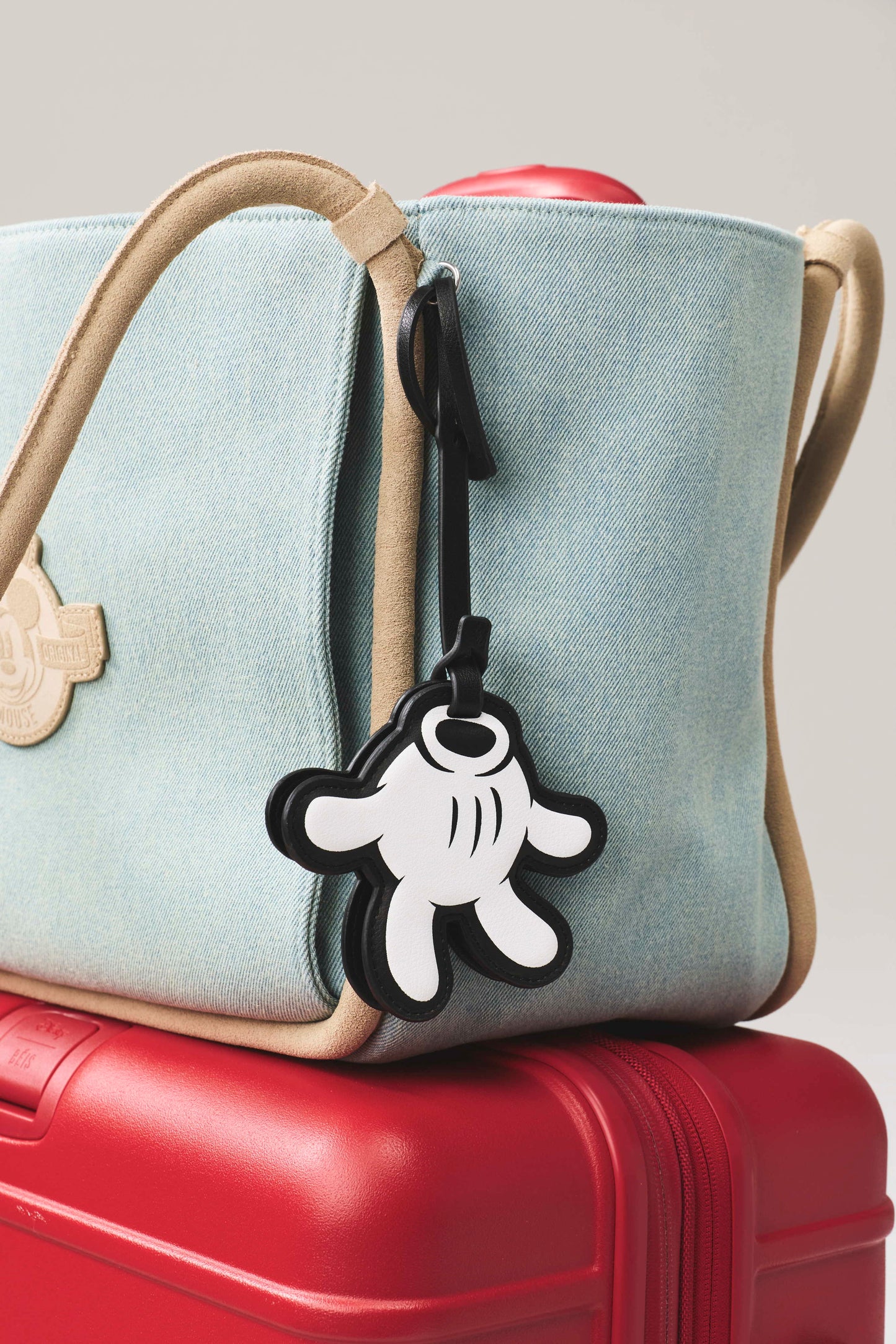 The Mickey Mouse Glove Mirror Charm in Black