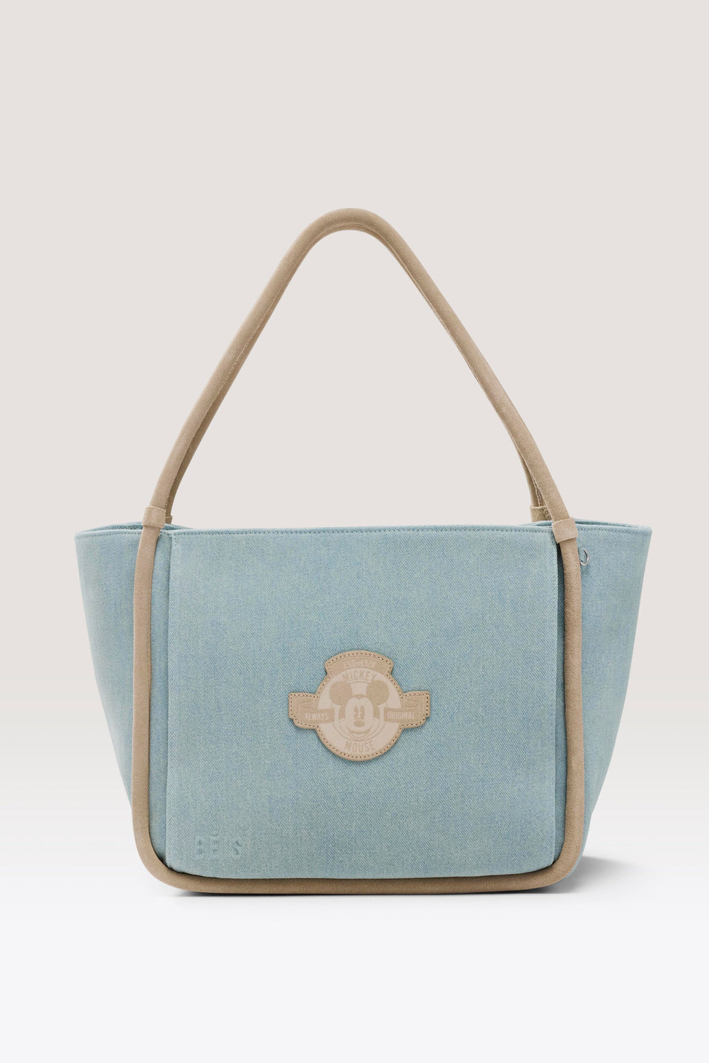 BÉIS 'The Disney Tote Bag' in Blue Jeans