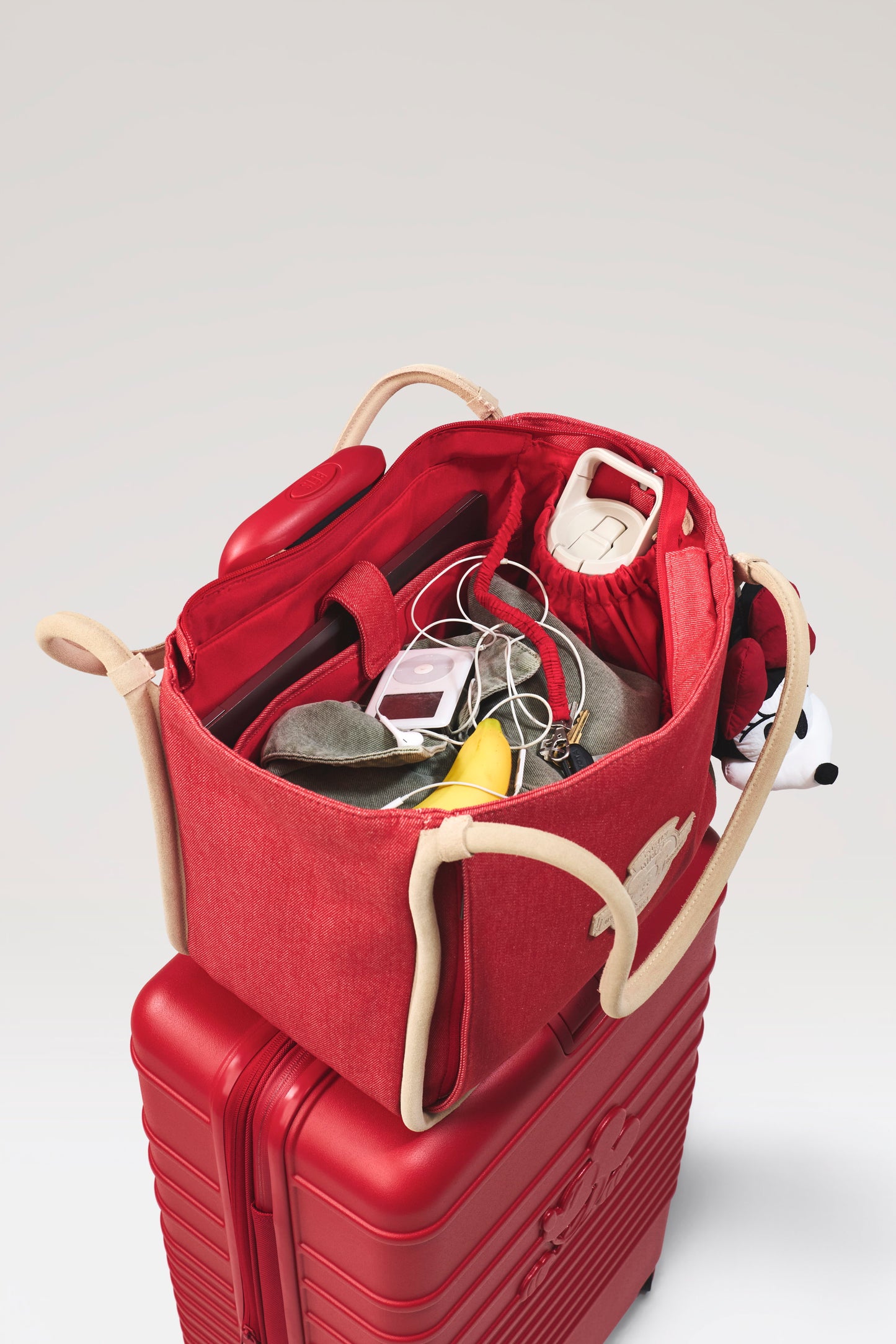 The Disney Tote Bag in Red Jeans