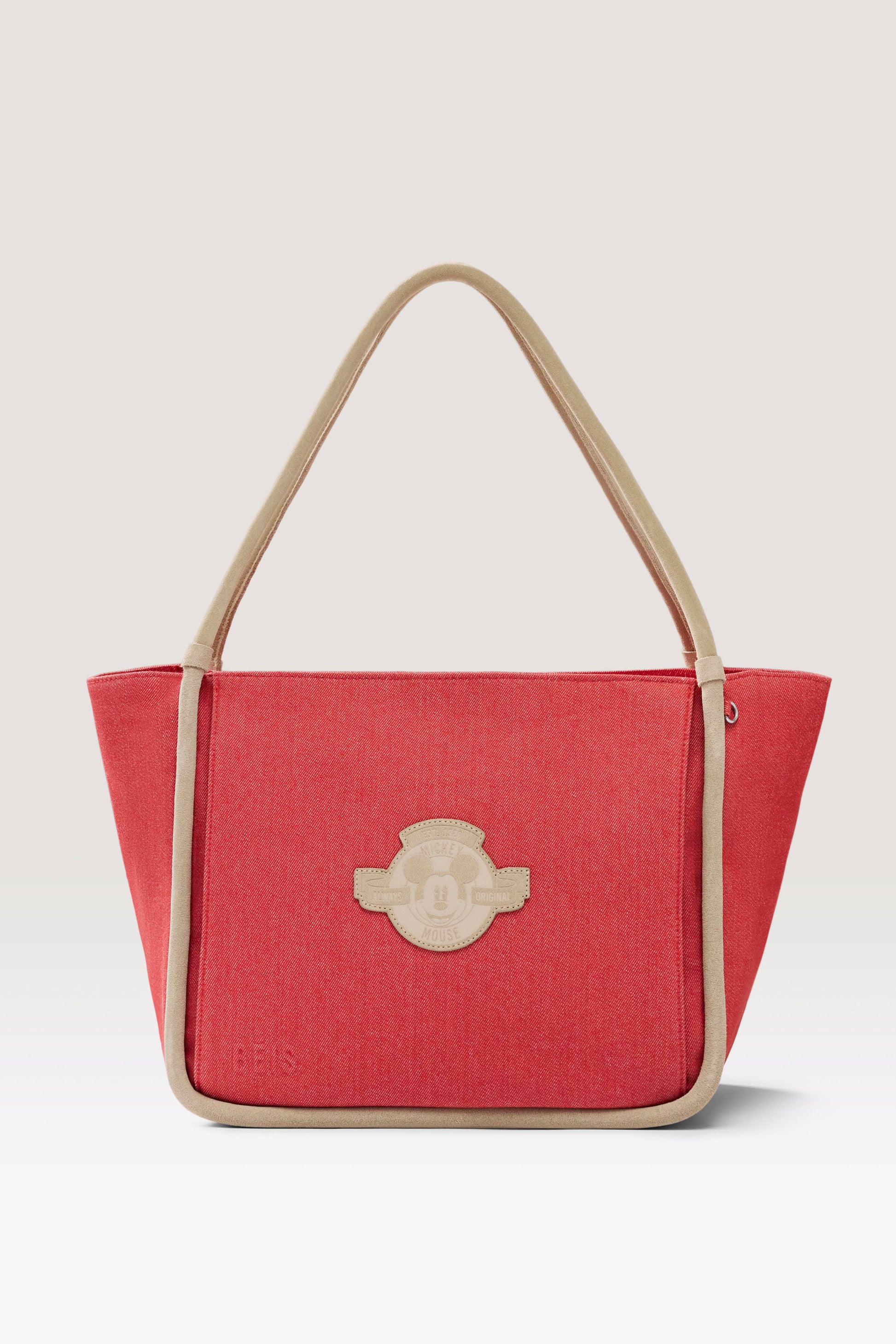 BÉIS 'The Disney Tote Bag' in Red Jeans