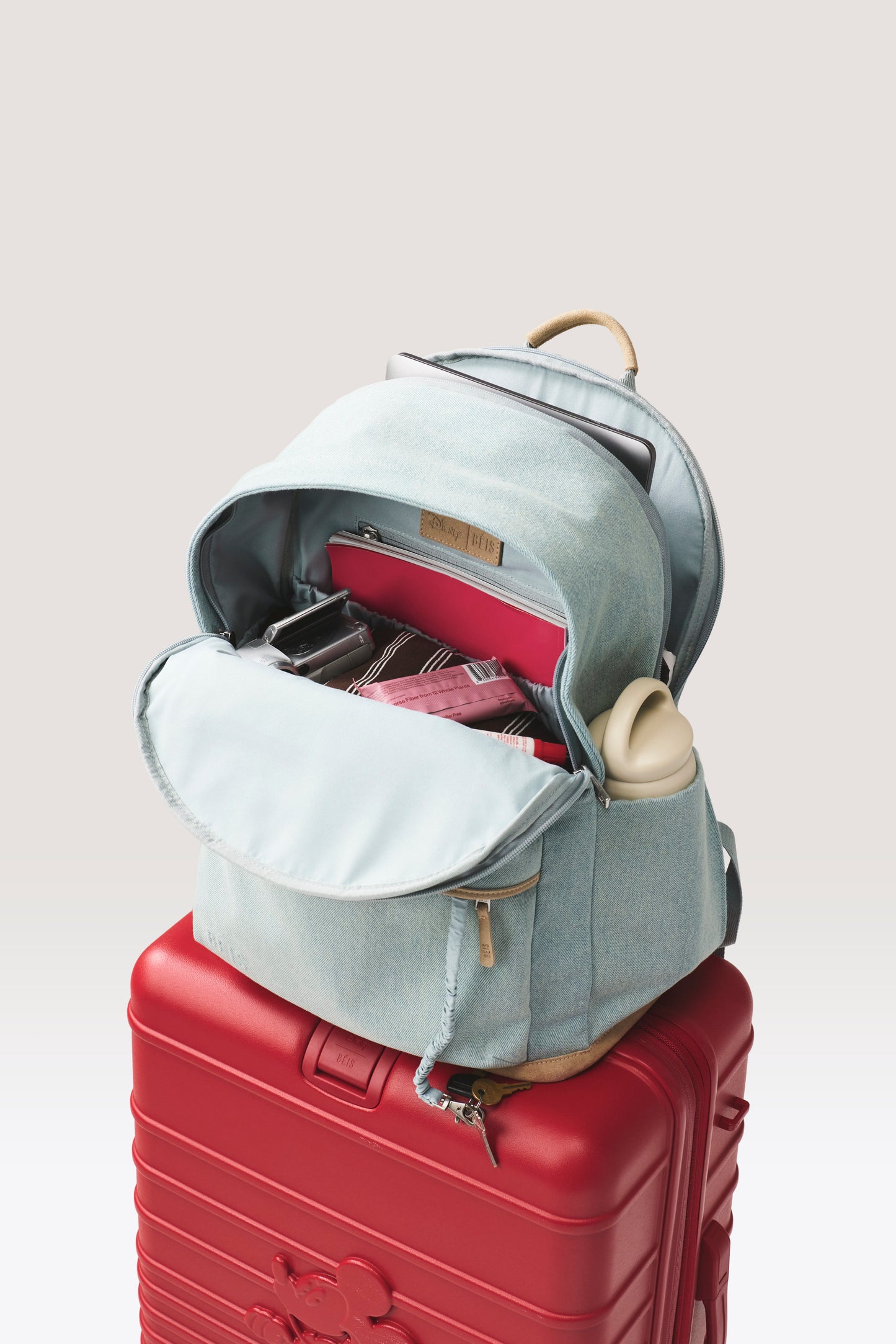 The Disney Backpack in Blue Jeans