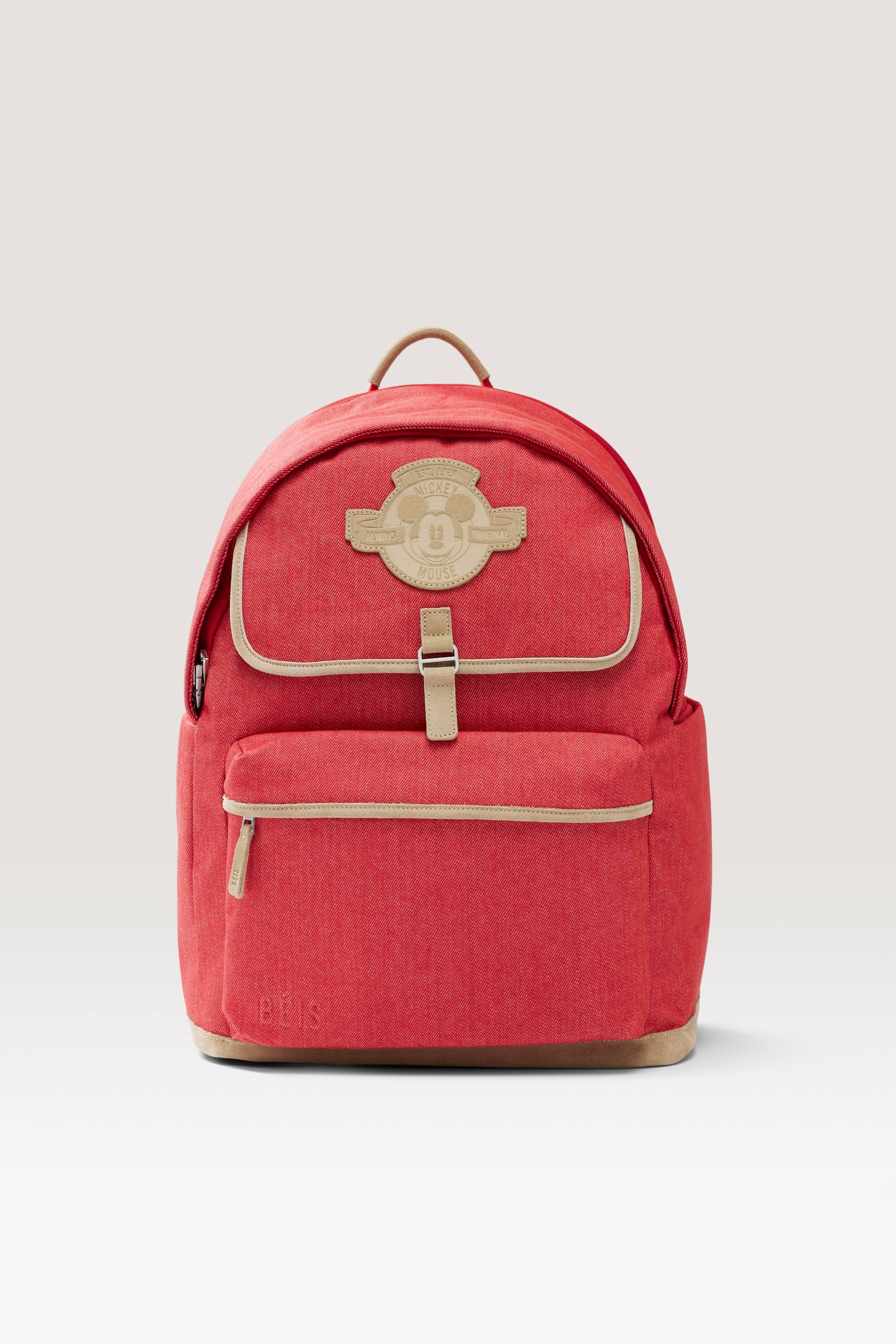 BÉIS 'The Disney Backpack' in Red Jeans