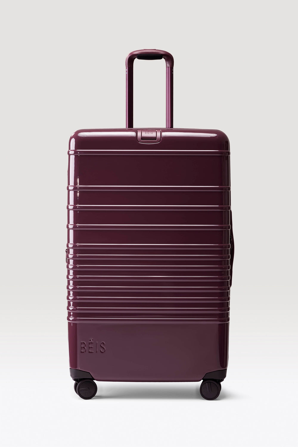 The Large Check-In Roller in Glossy Plum, image 2 of 2
