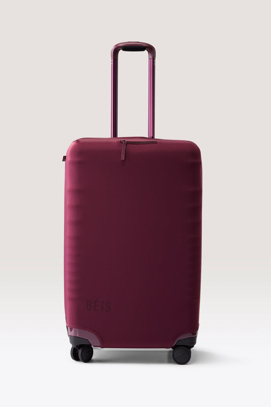 The Medium Check-In Luggage Cover in Plum