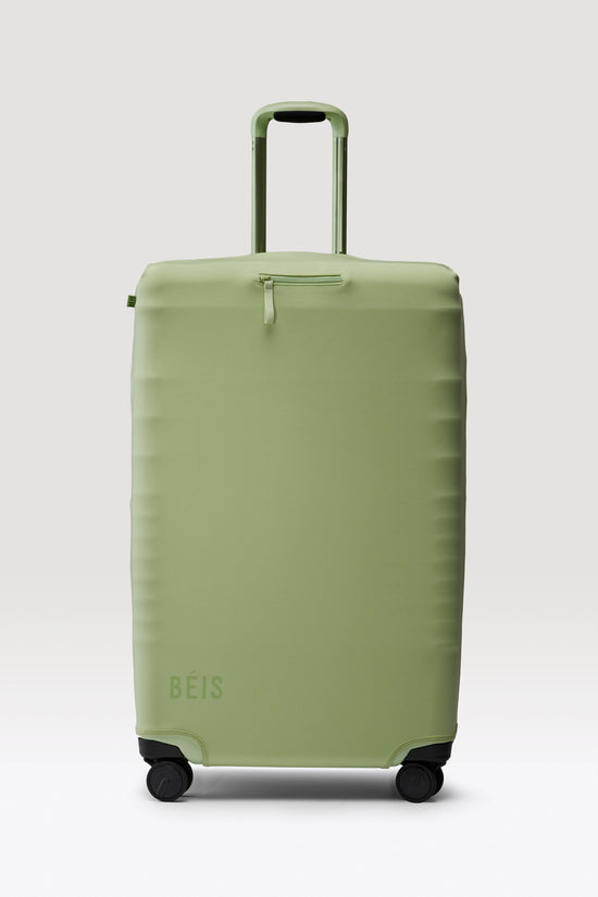 The Large Check-In Luggage Cover in Mint