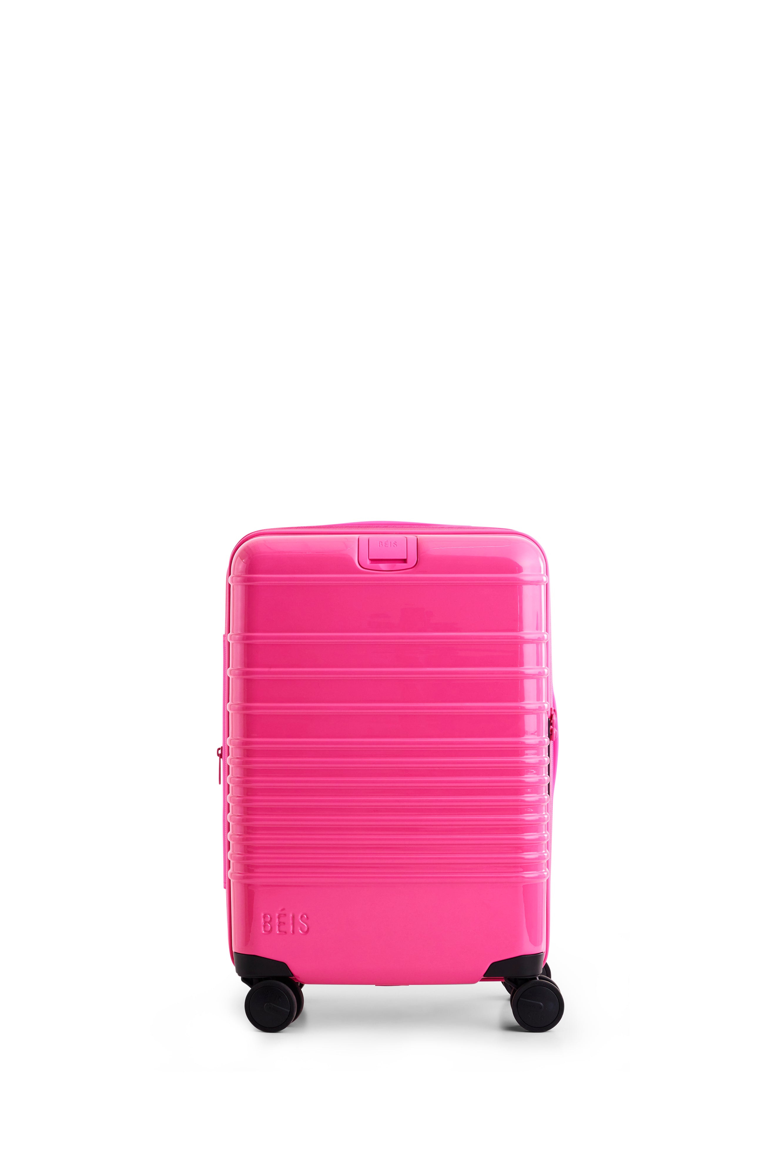 BEIS The Carry On Roller in Barbie Pink 21 Carry On Pink Luggage Suitcases