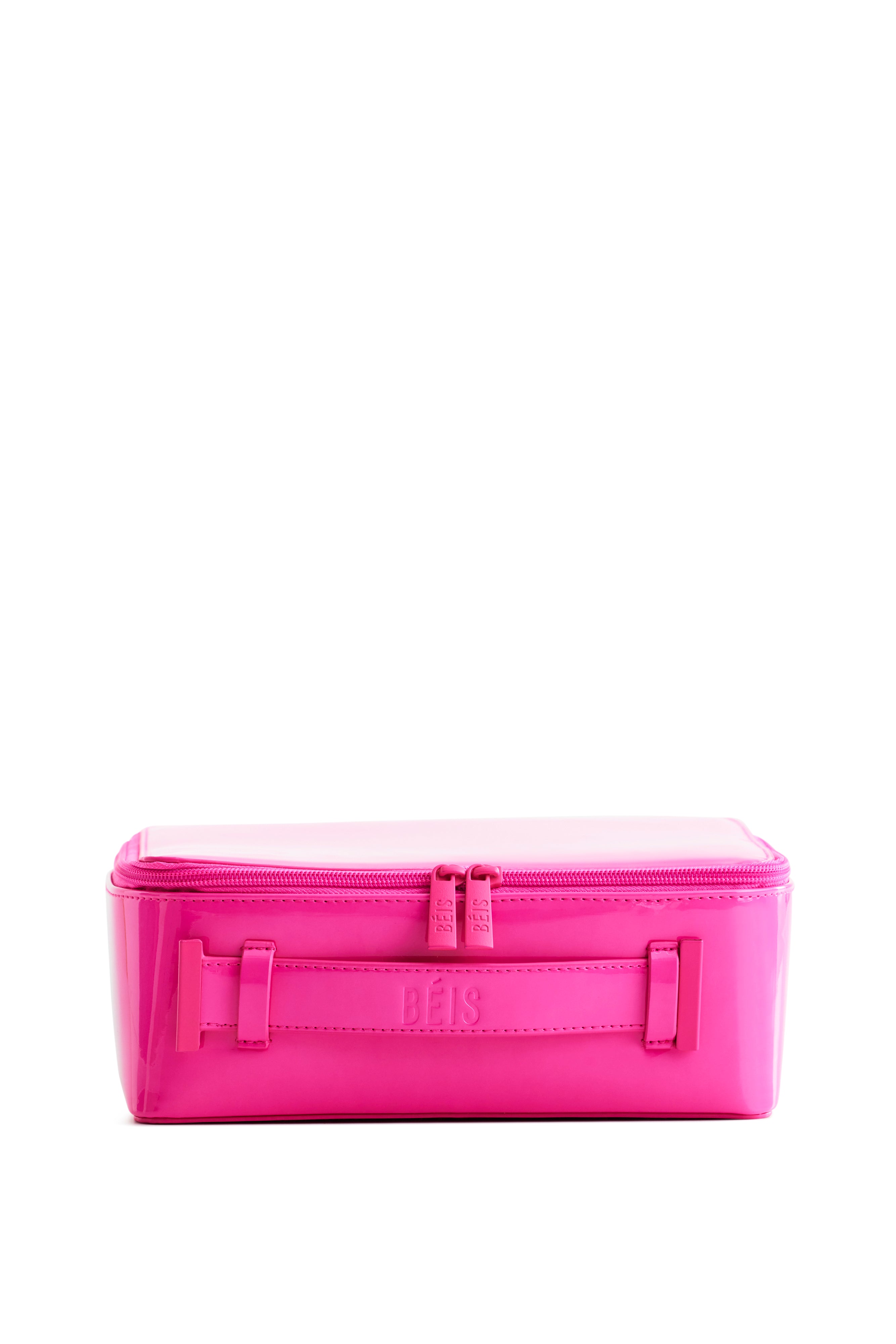 Beis The Holiday store Cosmetic Case in Metallic Pink