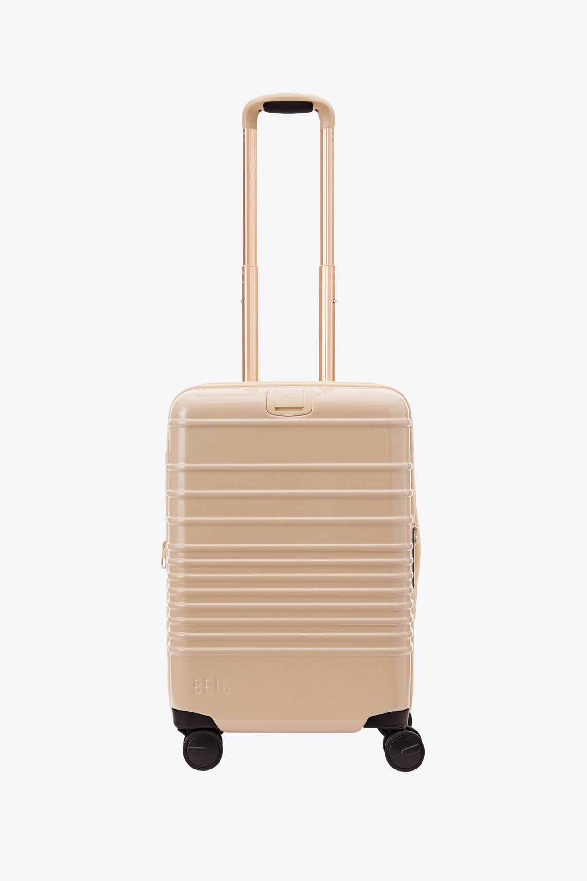 BÉIS 'The Carry-On Roller'' in Glossy Beige - High Gloss 21" Carry On ...