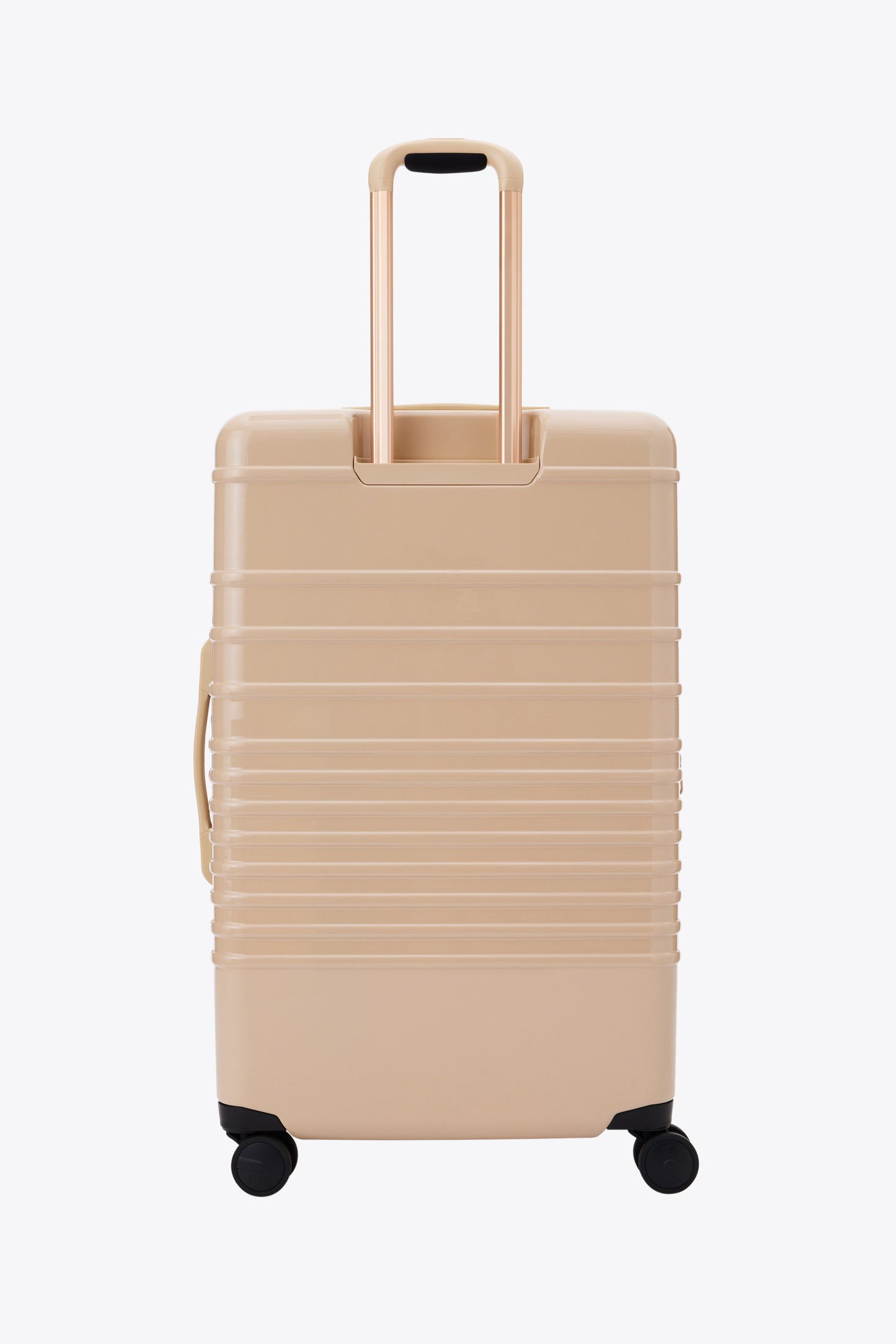 The Large Check-In Roller in Glossy Beige