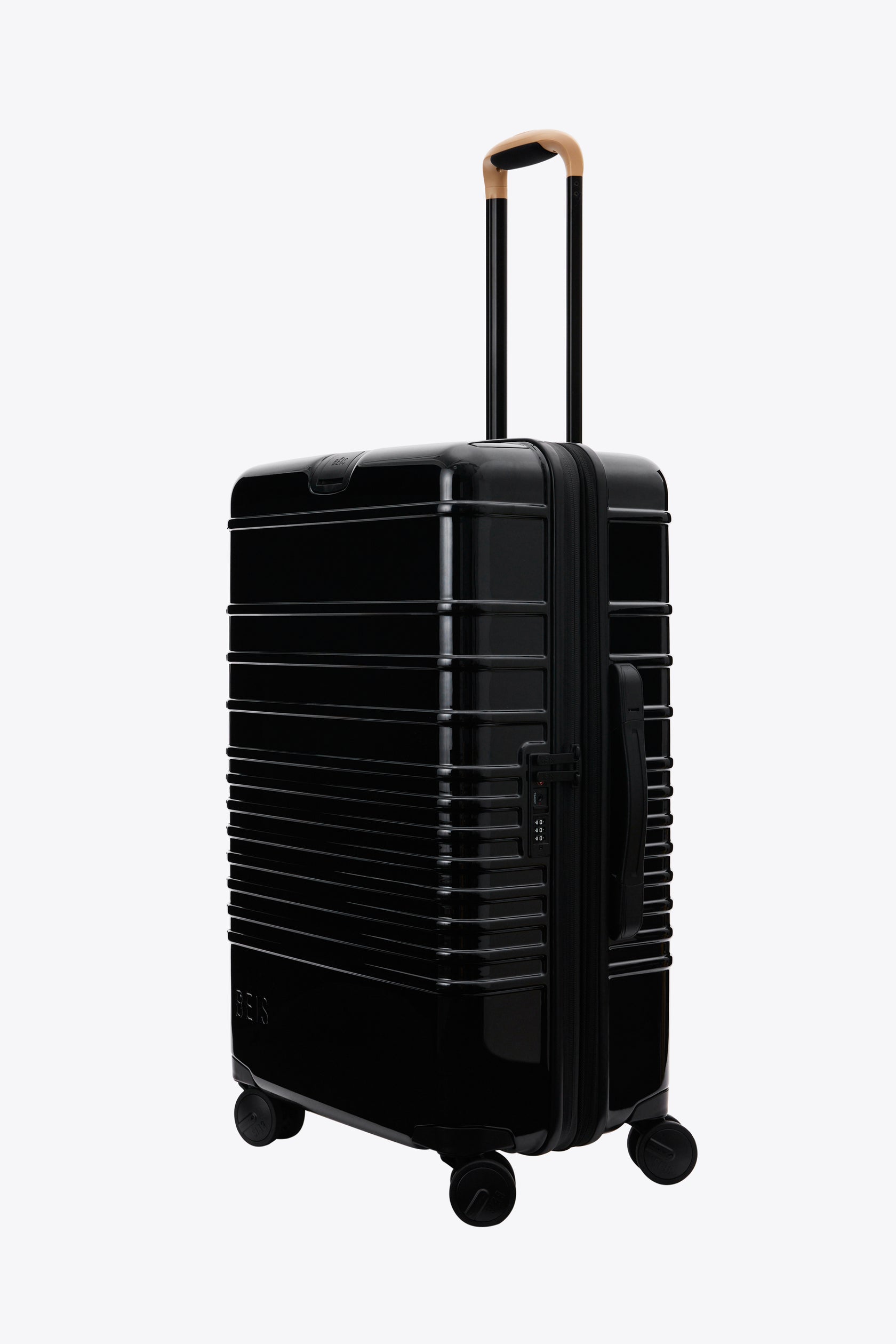 BÉIS 'The Medium Check-in Roller'' in Glossy Black - High Gloss 26 ...