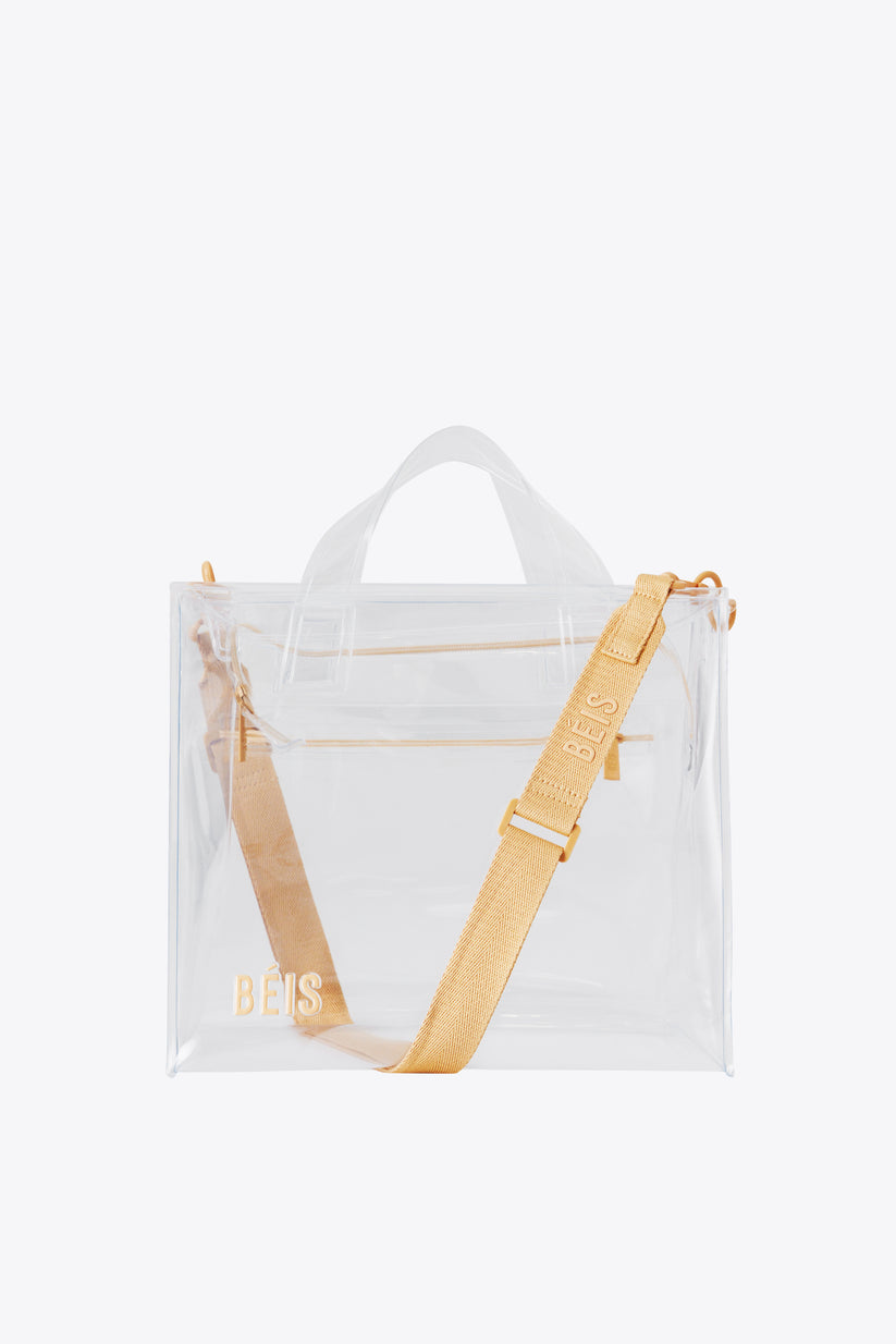 BÉIS 'The Stadium Tote' In Clear - Clear Stadium Bags & Stadium Tote Bags