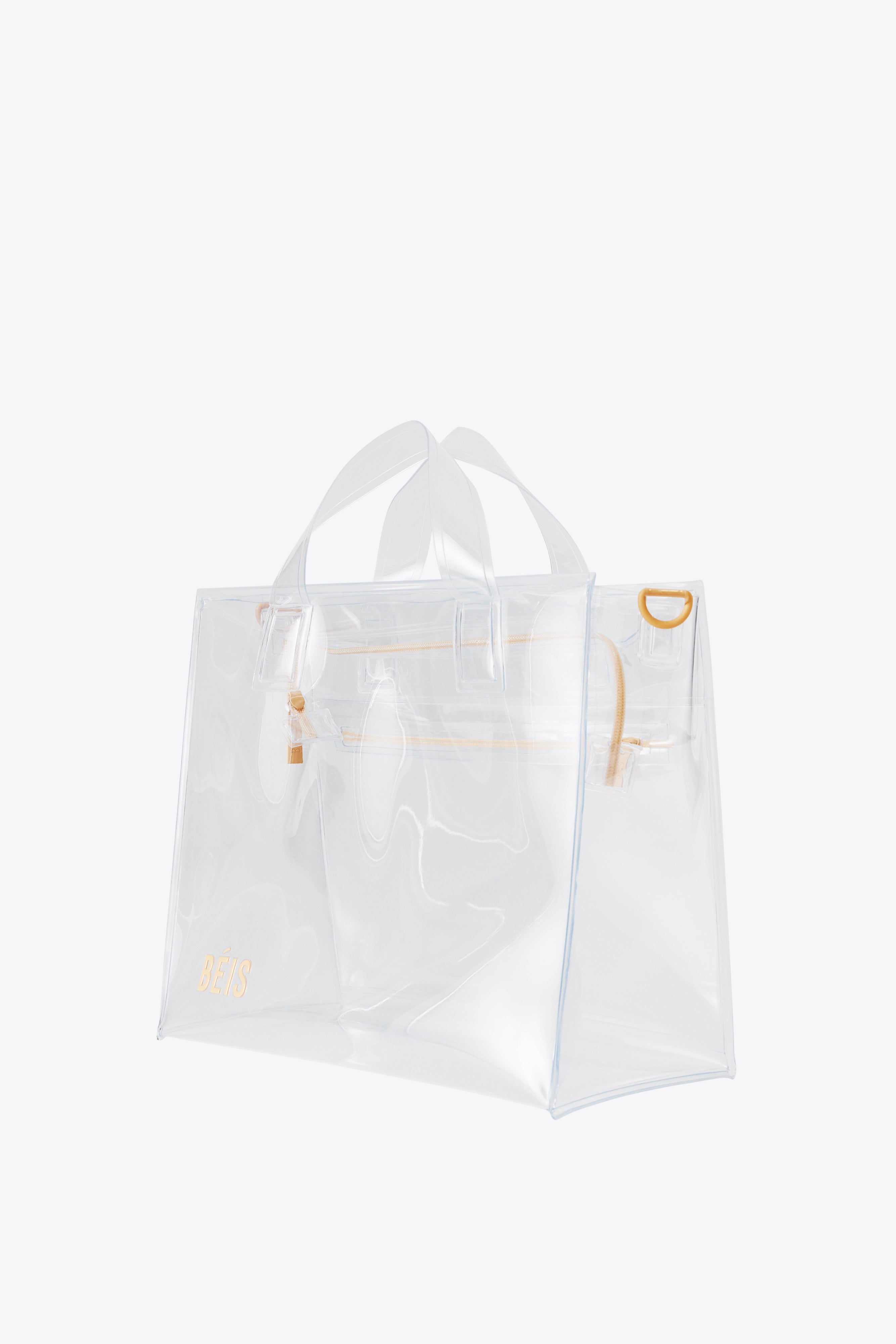 BÉIS 'The Stadium Tote' In Clear - Clear Stadium Bags & Stadium Tote Bags