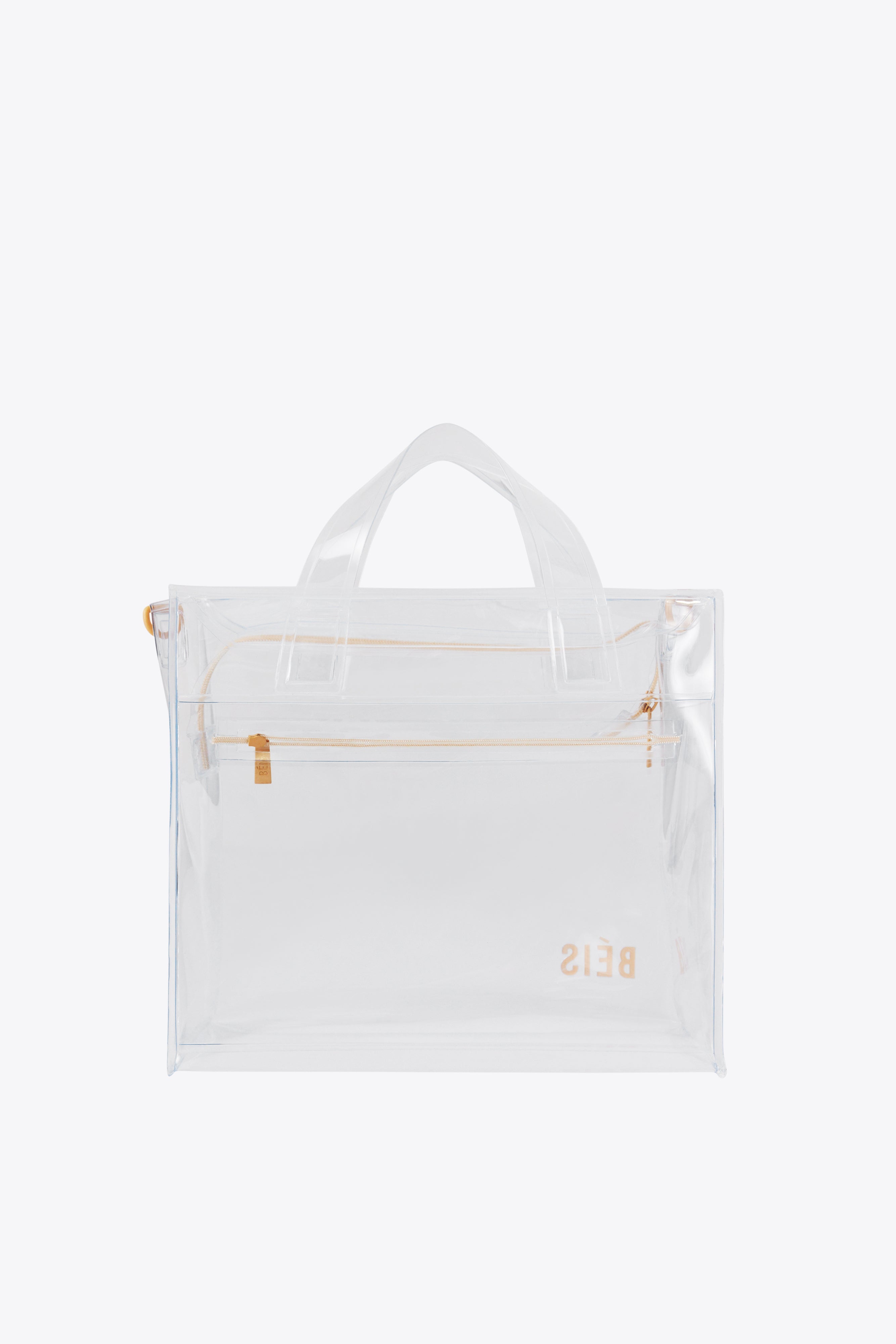 BÉIS 'The Stadium Tote' In Clear - Clear Stadium Bags & Stadium Tote Bags