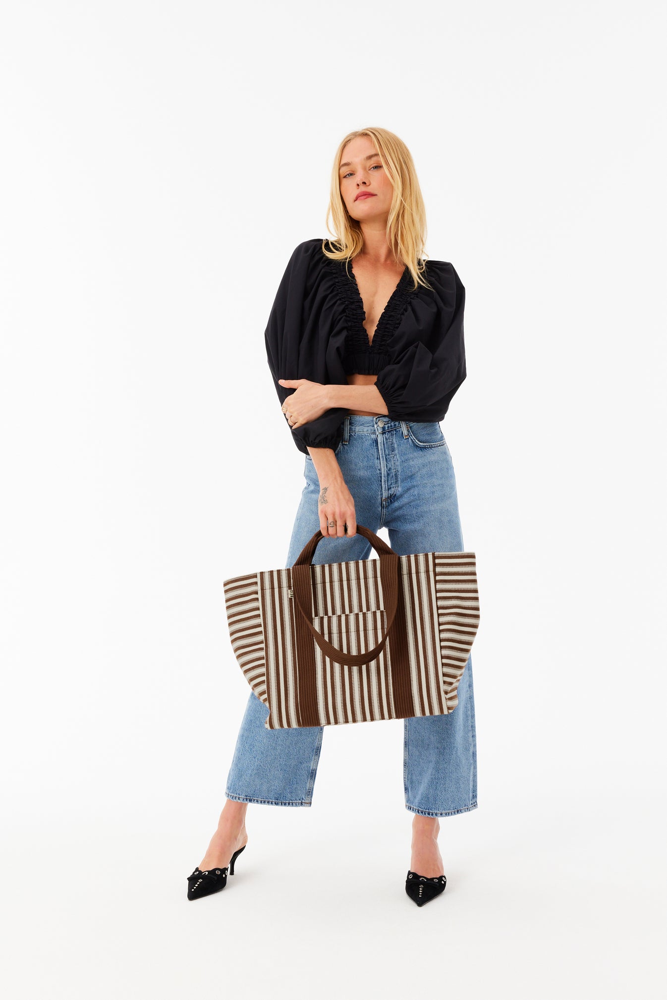 BÉIS 'The Vacation Tote' in Maple Stripe - Vacation Tote & Summer Tote ...