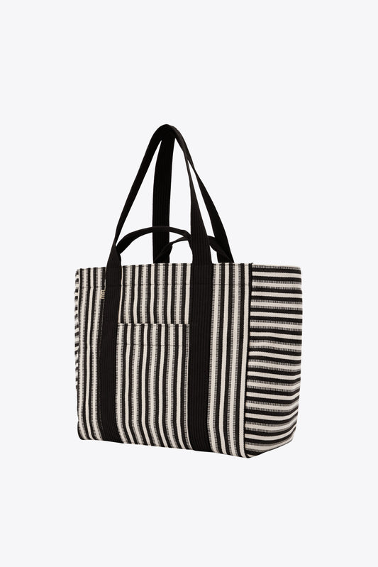 Resale The Vacation Tote in Black Stripe