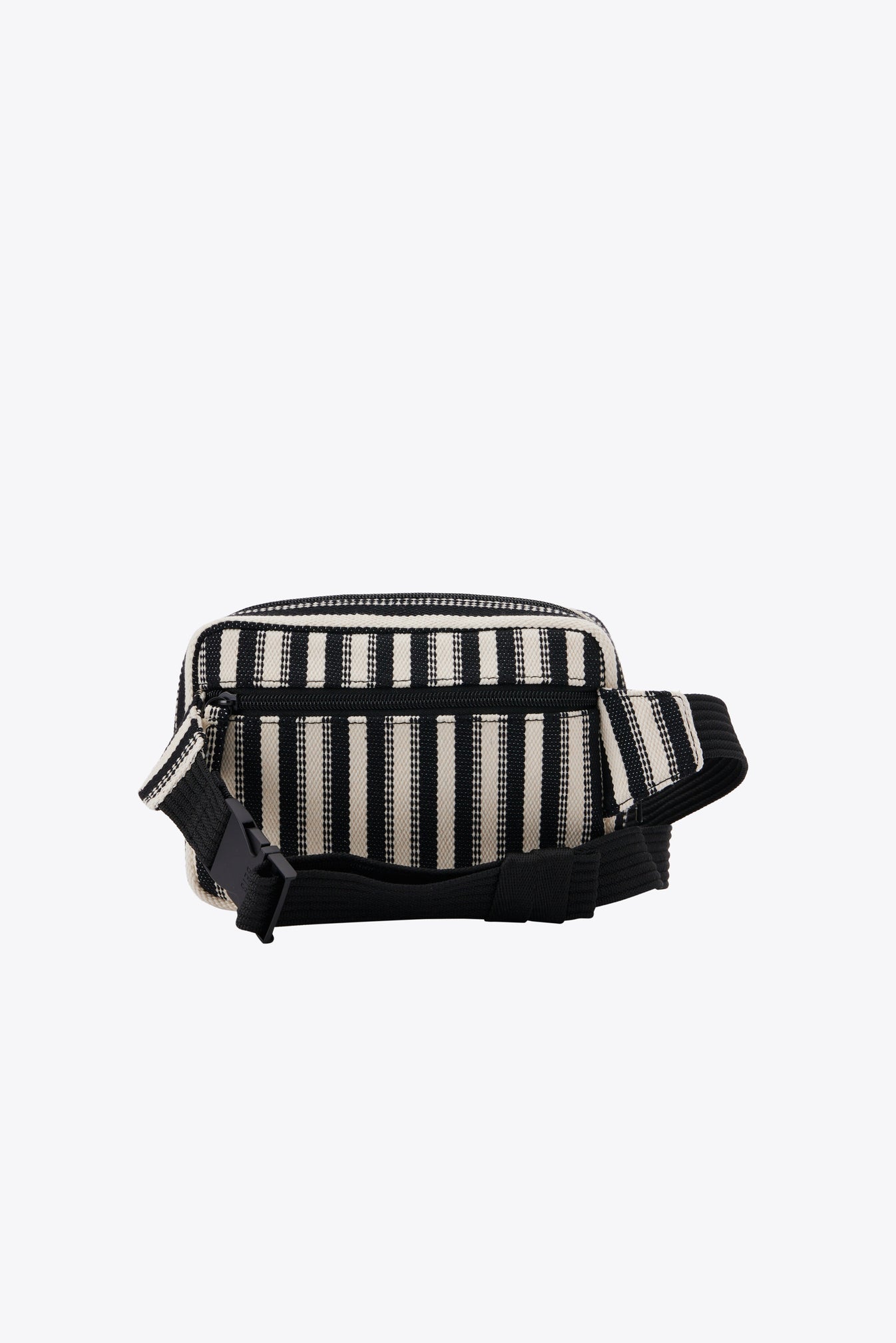 BÉIS 'The Belt Bag' in Black Stripe - Black Striped Crossbody Belt Bags ...
