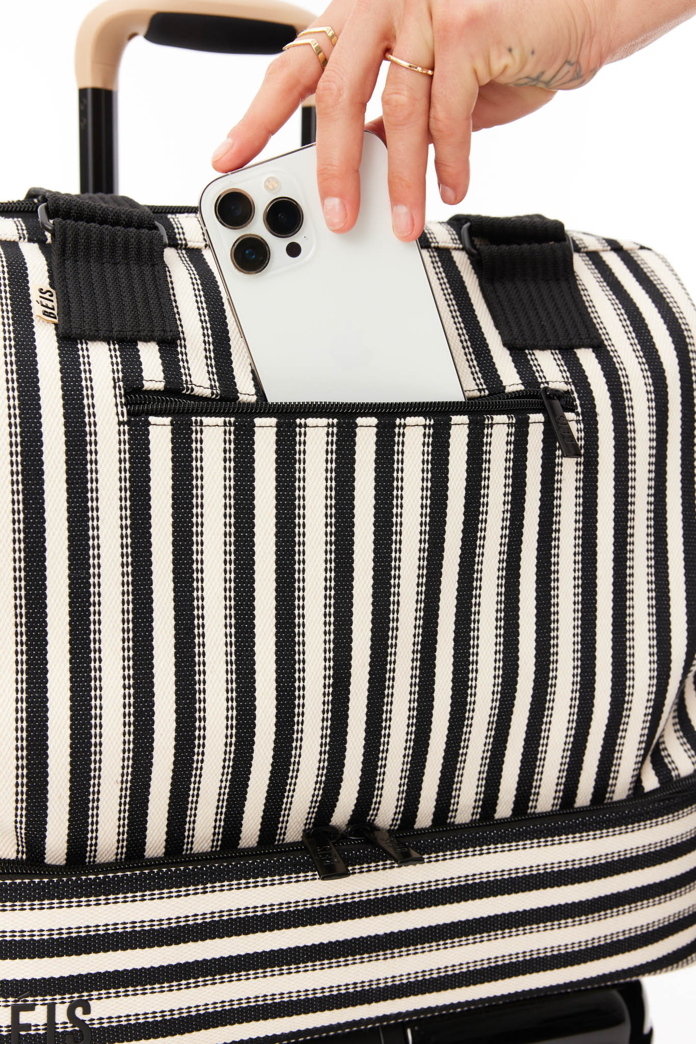 Resale The Mini Weekender in Black Stripe