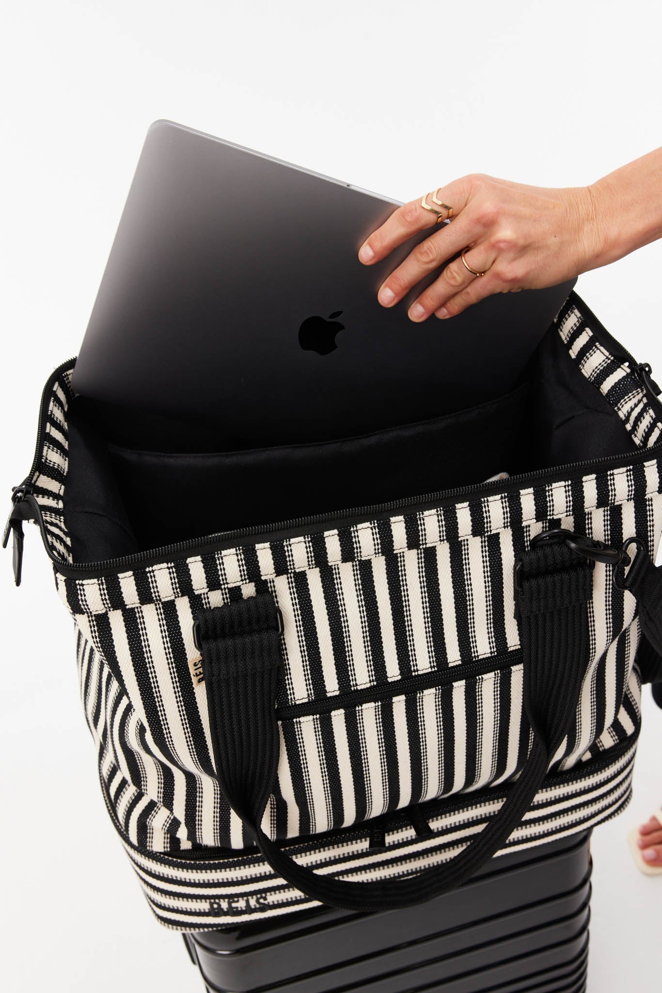 Resale The Mini Weekender in Black Stripe