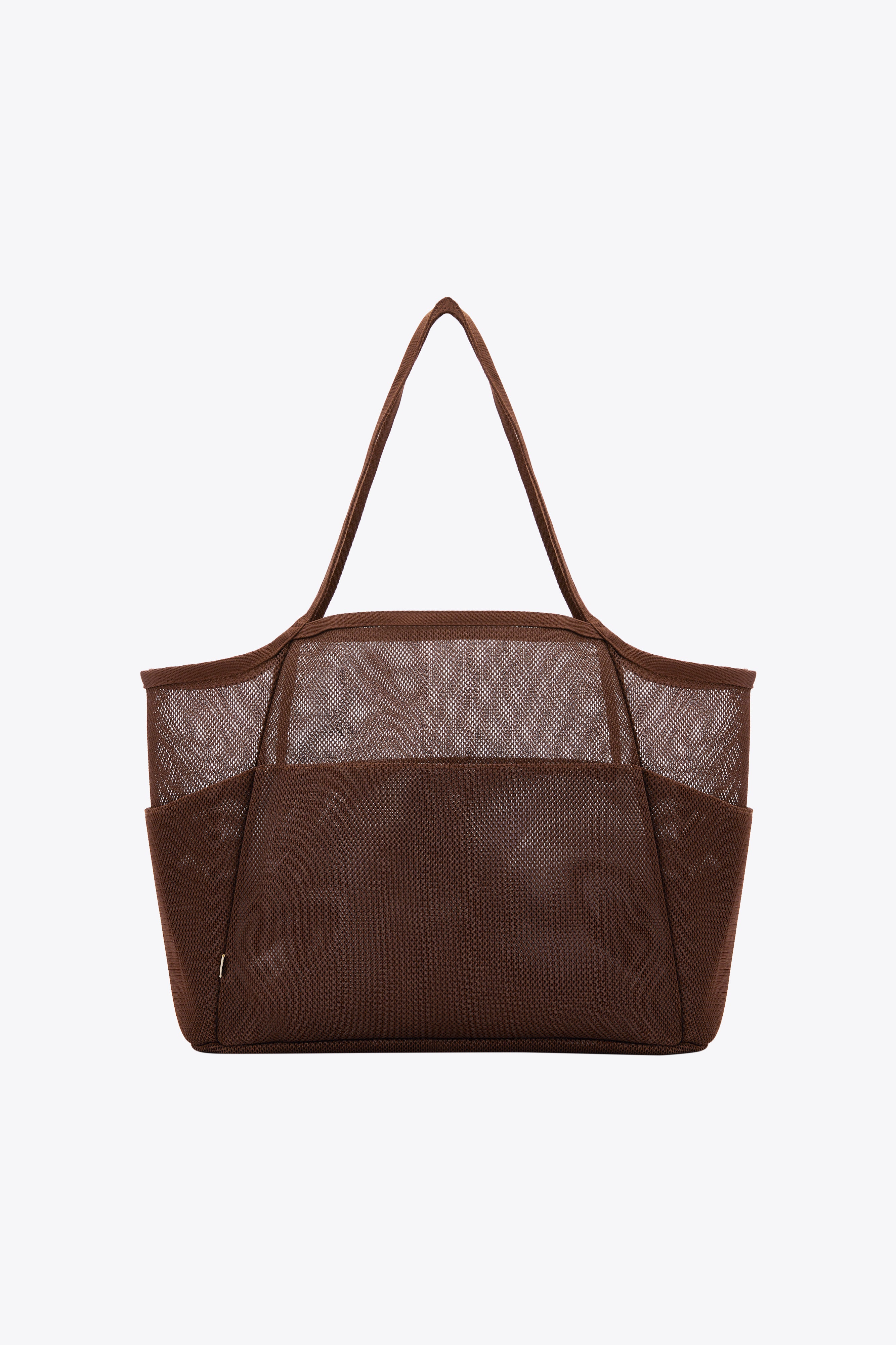 Black mesh beach bag sale