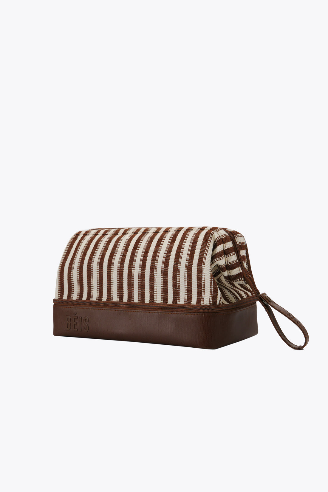 BÉIS 'The Dopp Kit' in Maple Stripe - Maple Striped Dopp Kit & Toiletries Bag