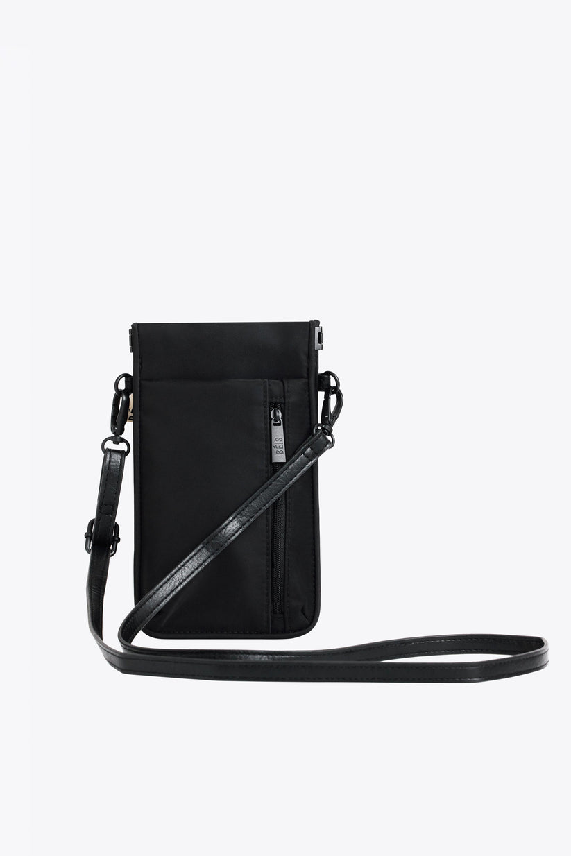 BÉIS 'The ID Crossbody Bag' In Black - Crossbody Bag With ID Pocket