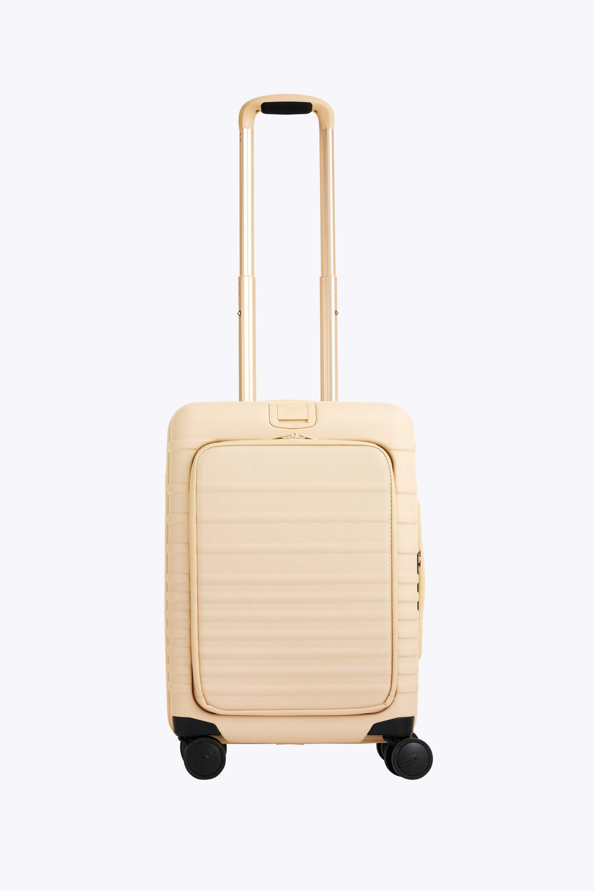 BÉIS 'The Front Pocket Carry-On' In Beige - Beige Carry-On Luggage With ...