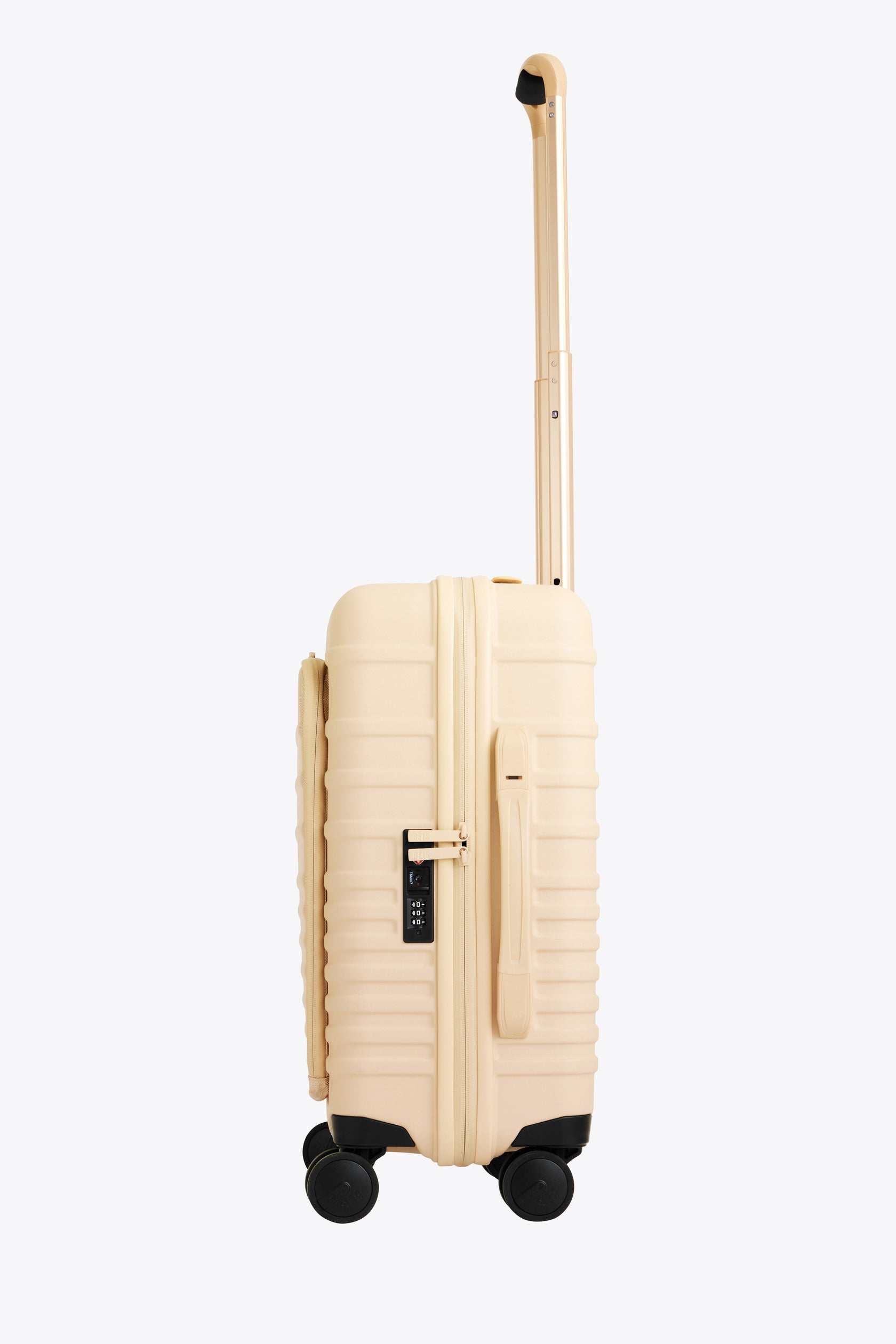 BÉIS 'The Front Pocket Carry-On' In Beige - Beige Carry-On Luggage With ...