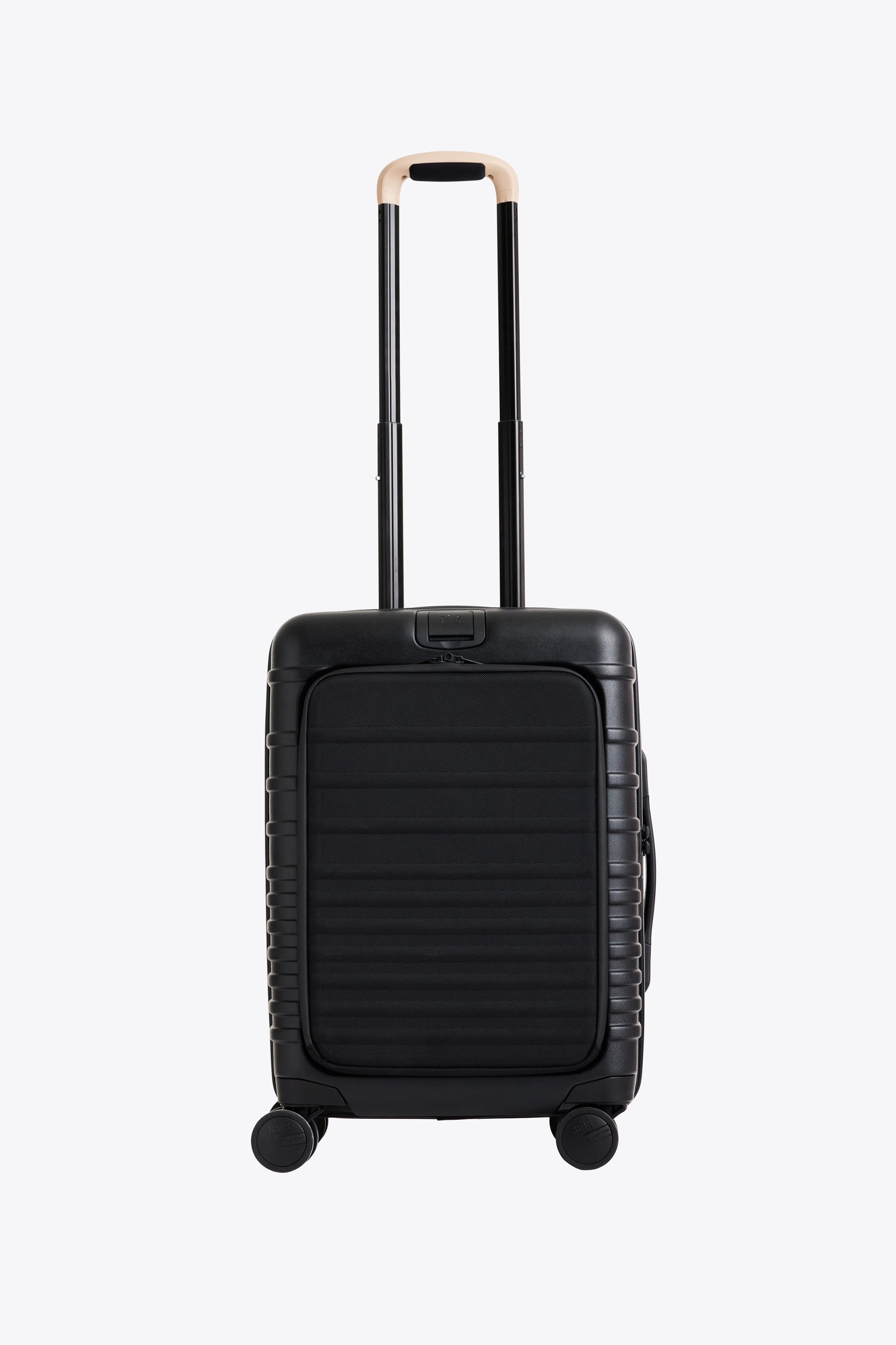 BÉIS 'The Front Pocket CarryOn' In Black Black CarryOn Luggage With