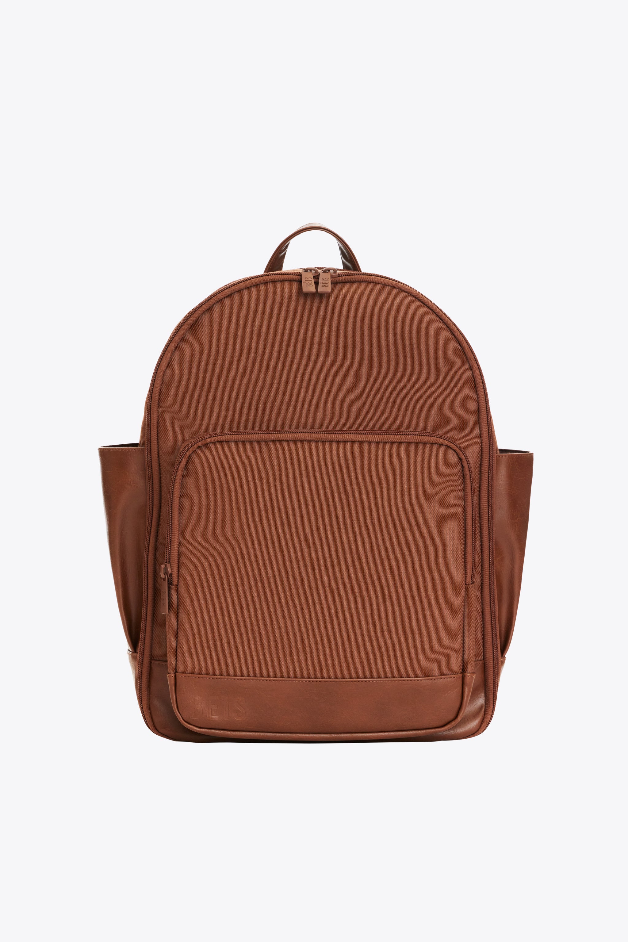 BÉIS 'The Travel Backpack' in Maple - Brown Travel Backpack with Laptop ...