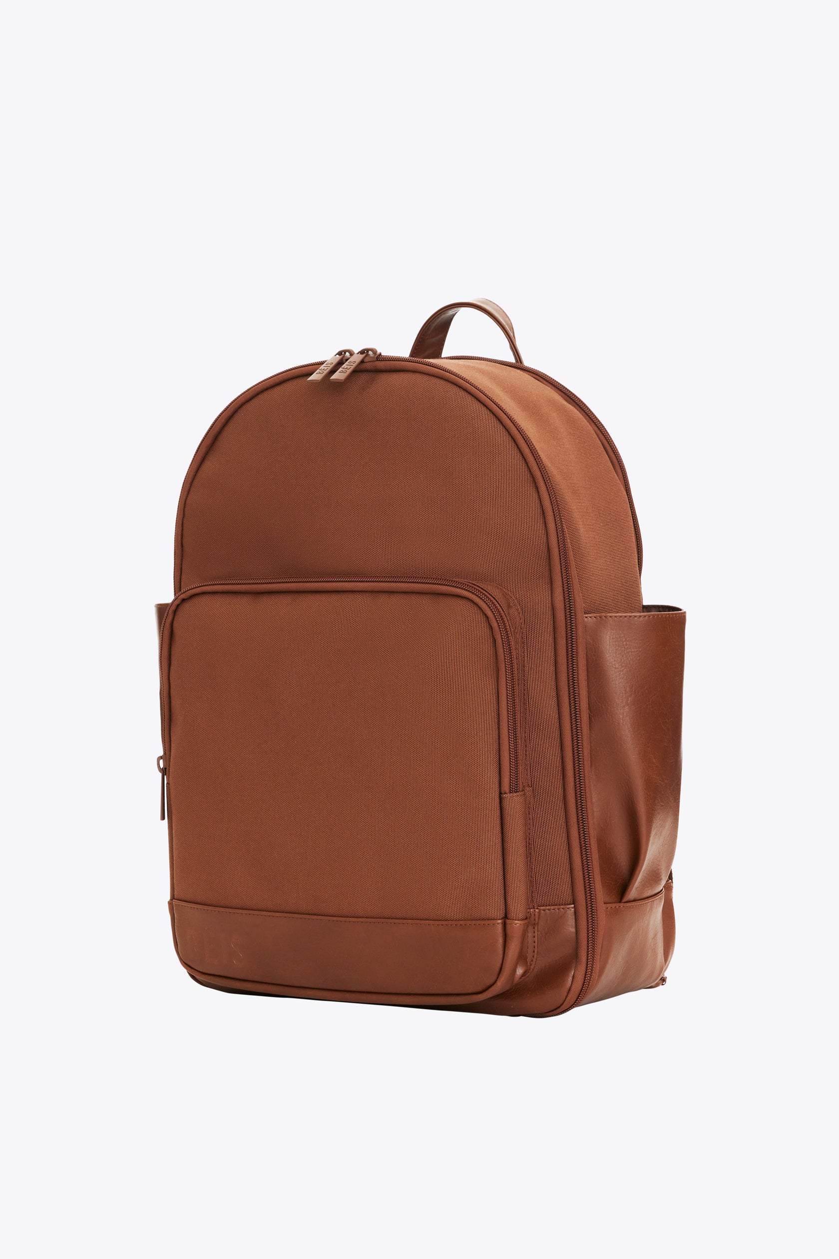 BÉIS 'The Backpack' in Maple - Brown Laptop Backpack for Work & Travel Backpack