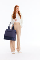 BÉIS 'The Convertible Weekender' in Navy - Blue Overnight Bag & Weekend Bag