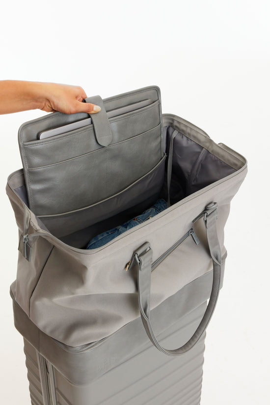 BÉIS 'The Convertible Weekender' in Gray - Gray Weekend Bag & Overnight Bag