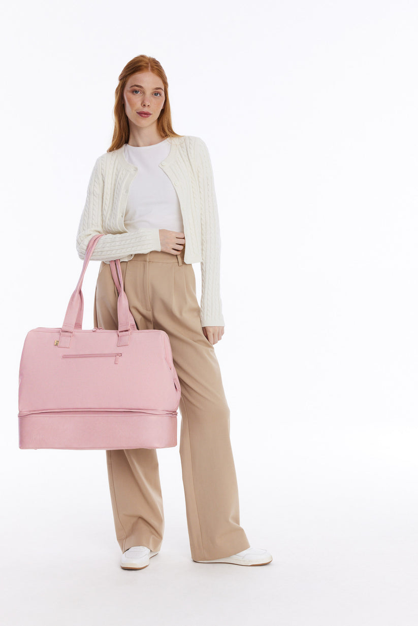 BÉIS 'The Convertible Weekender' in Atlas Pink - Pink Weekender Bag ...